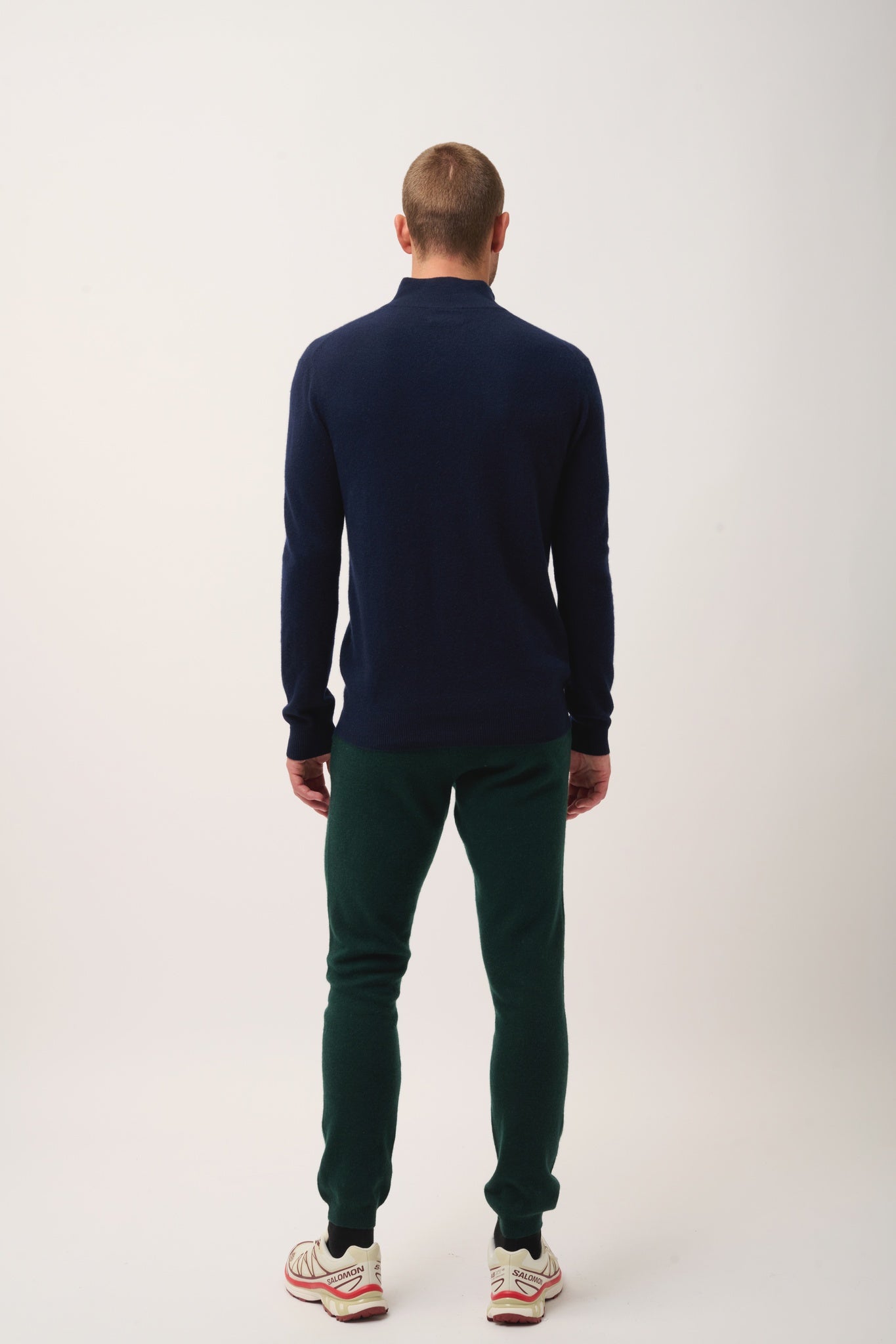 BRADLEY trucker-neck sweater navy