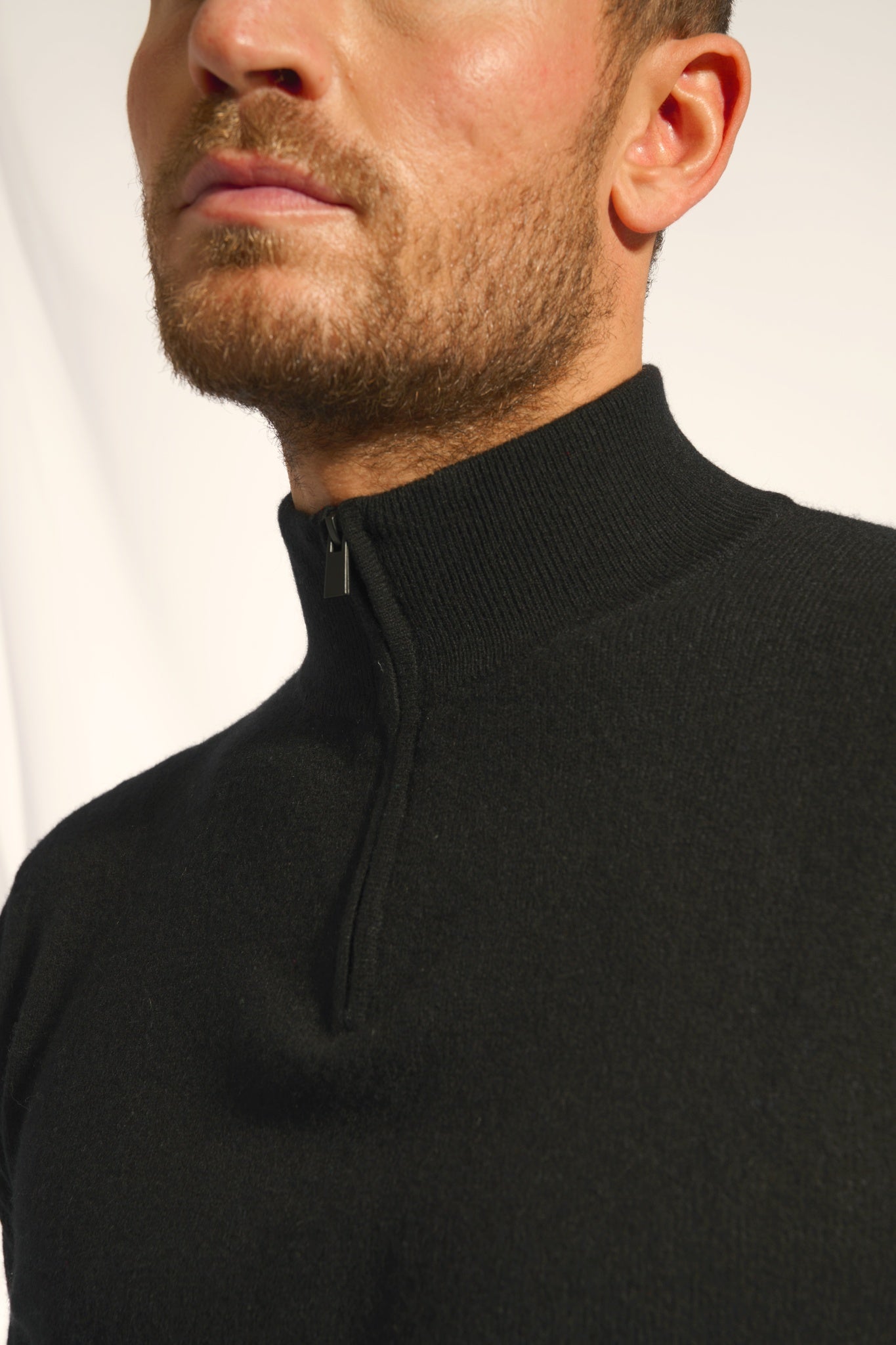 BRADLEY pull col camionneur noir