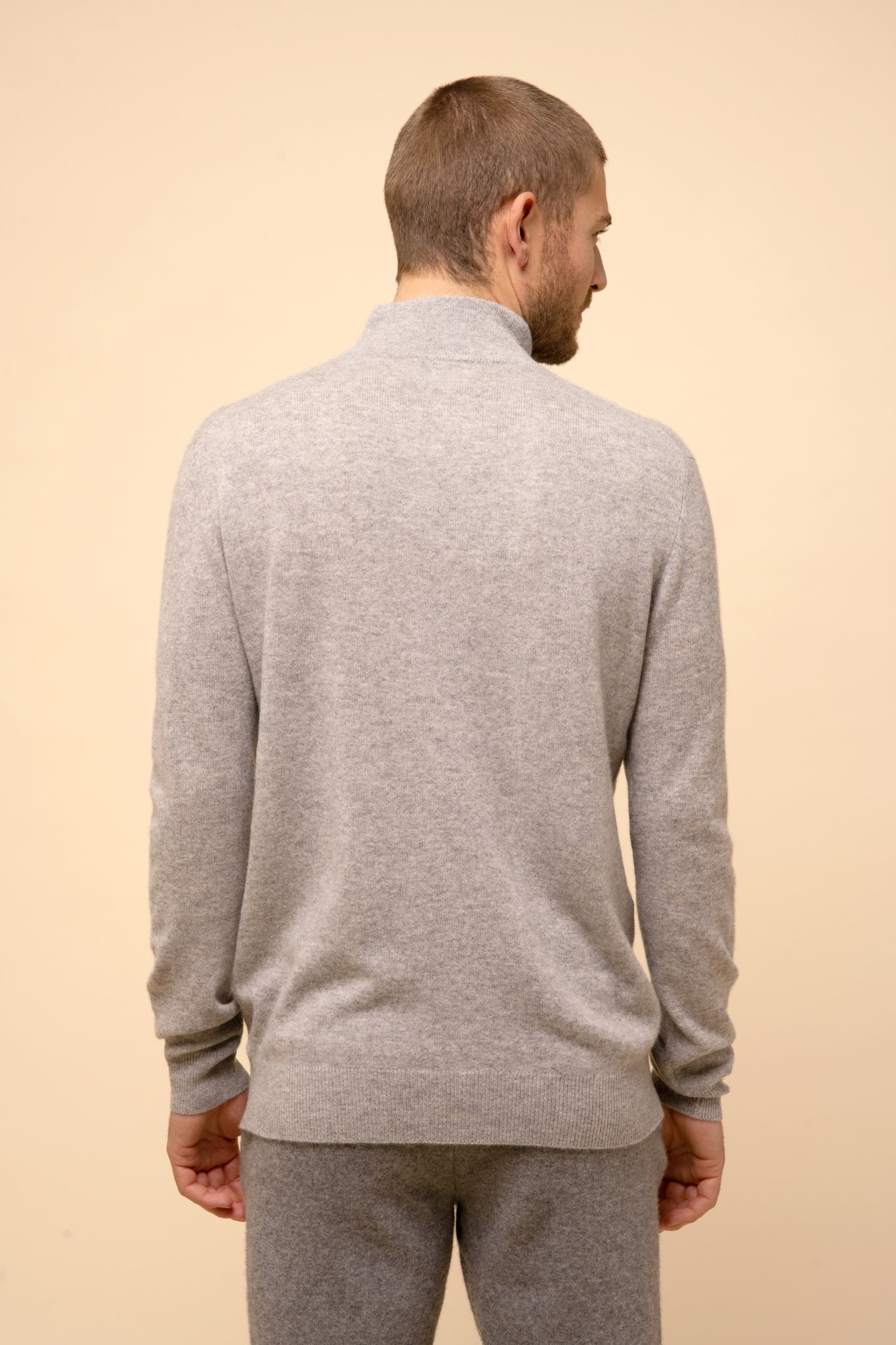 BRADLEY pull col camionneur nuage chiné