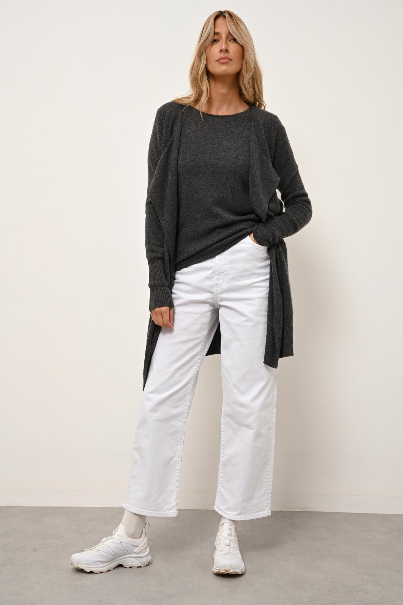 BROOKE jacket anthracite mottled