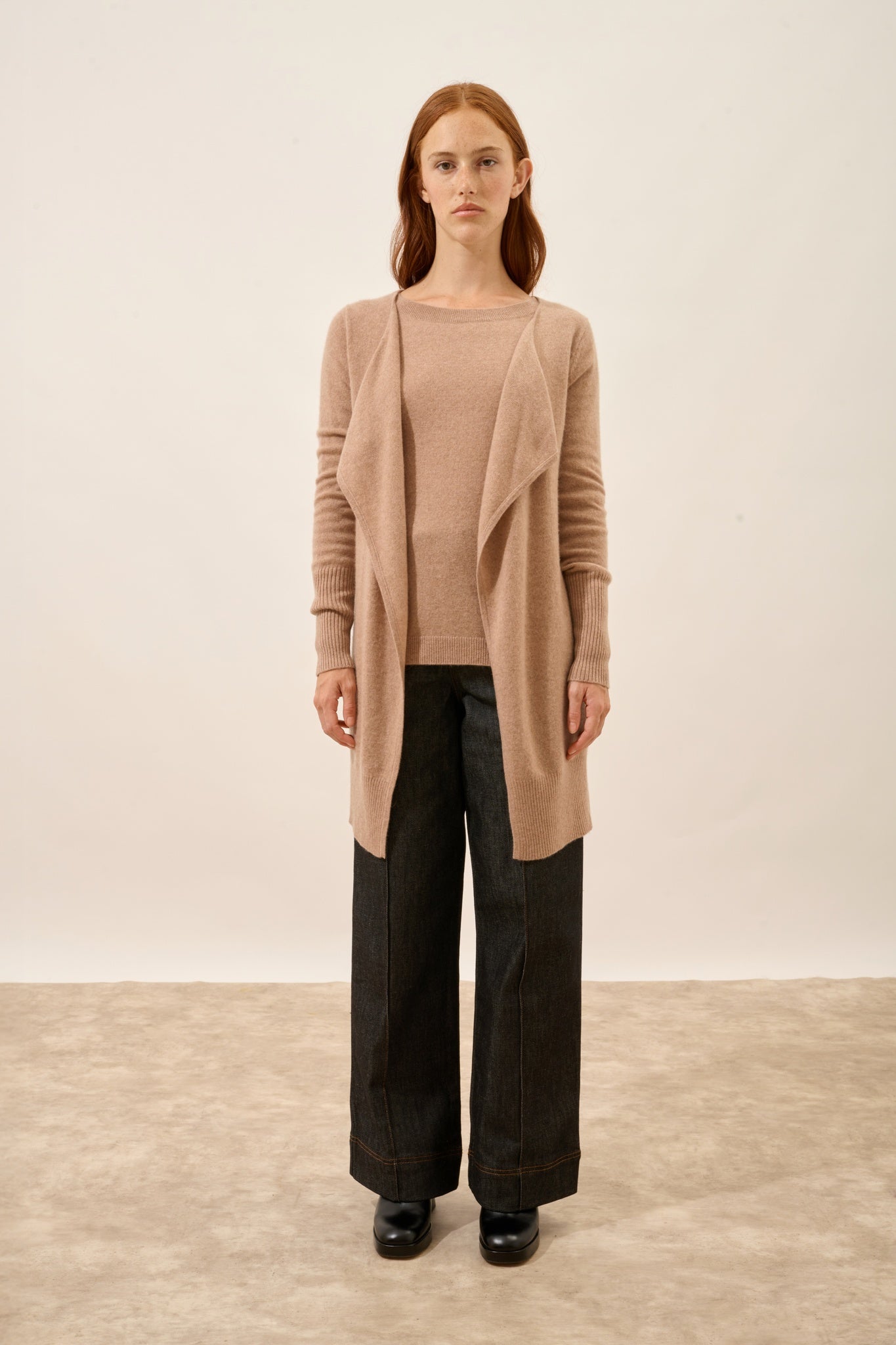 BROOKE mottled camel jacket