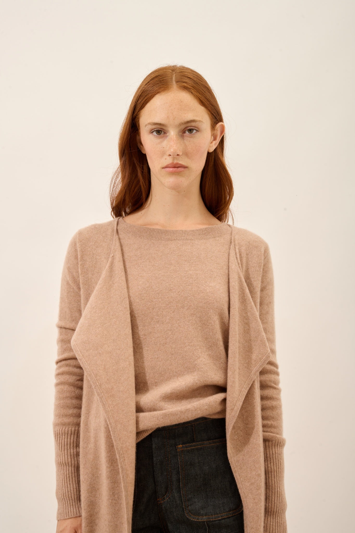 BROOKE mottled camel jacket