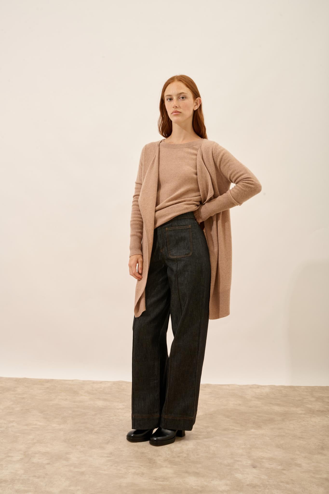 BROOKE mottled camel jacket