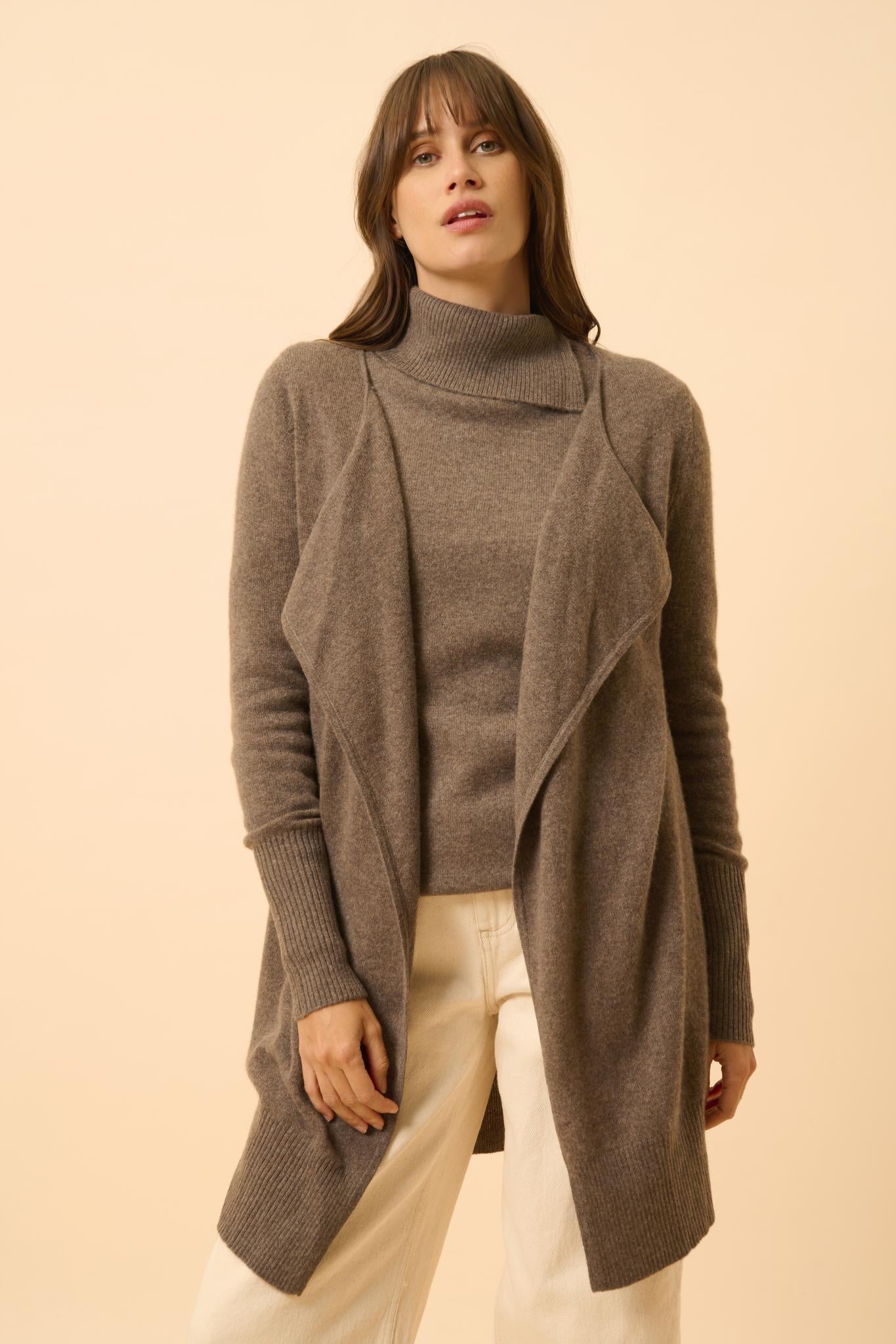 BROOKE taupe mottled jacket