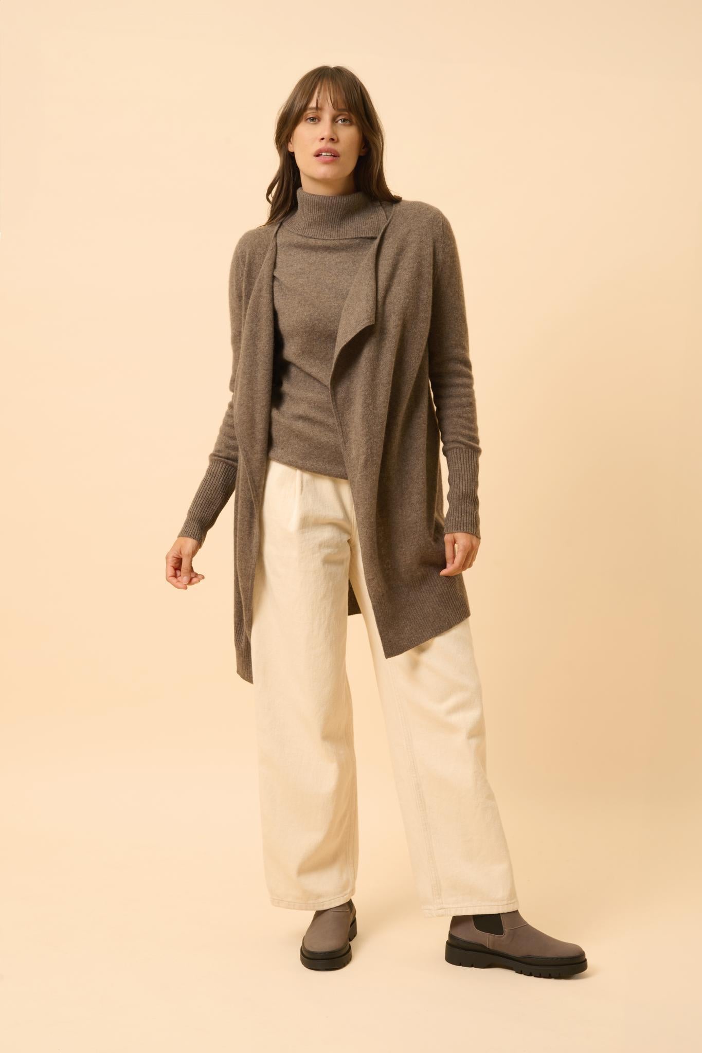 BROOKE taupe mottled jacket