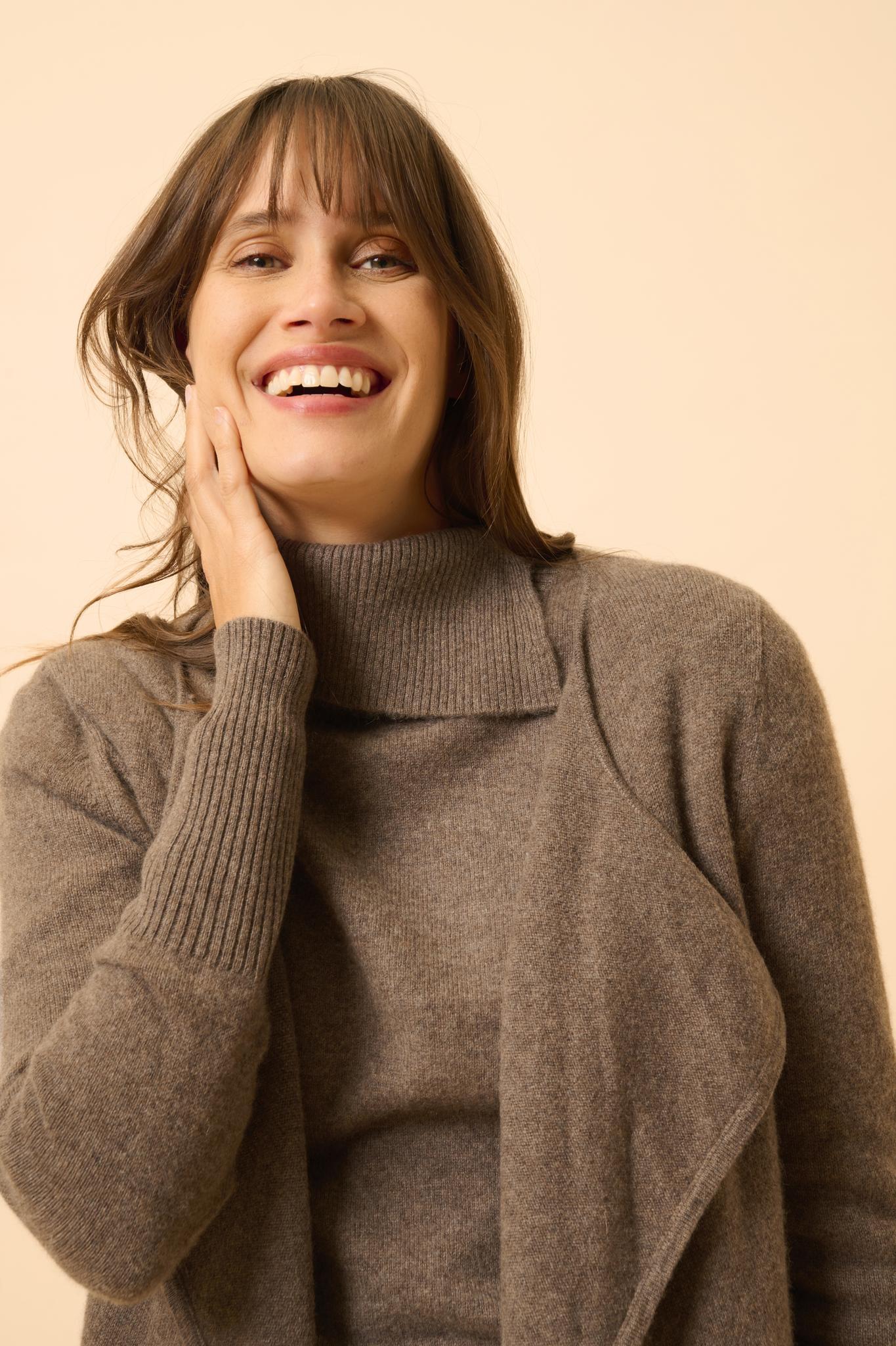 BROOKE taupe mottled jacket