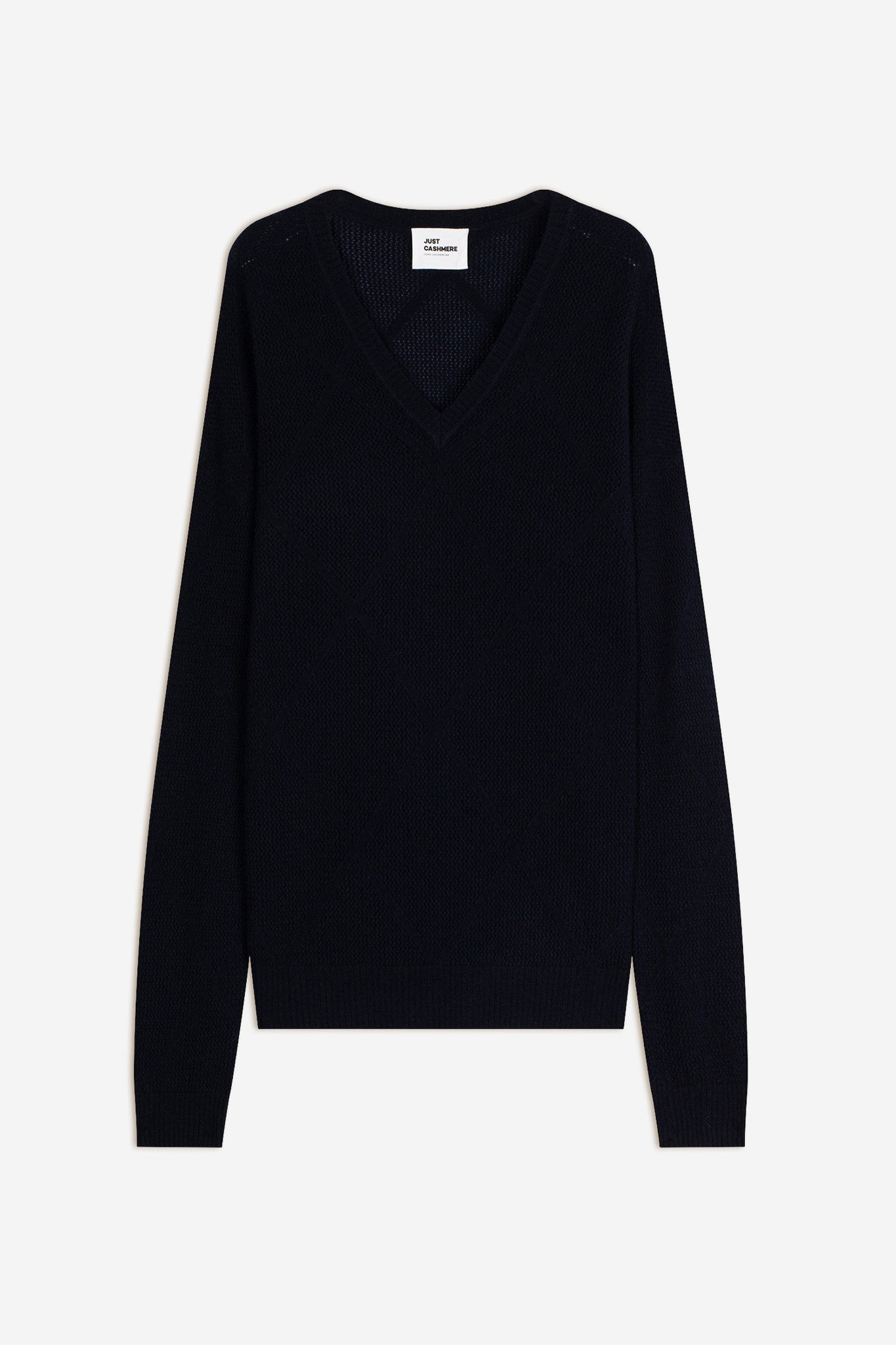 capucine pull col v navy