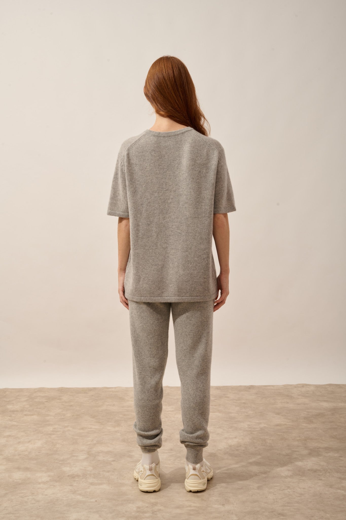 carla t-shirt col rond 4 fils nuage chiné