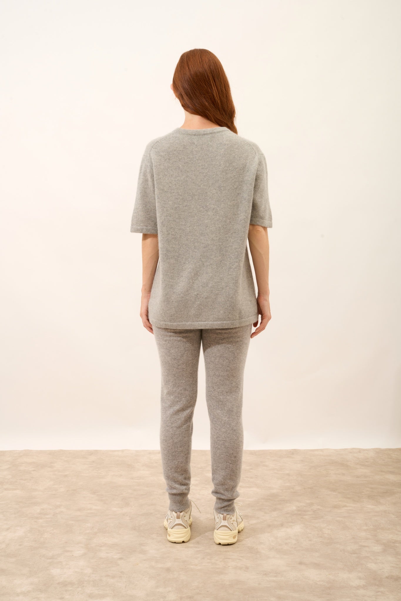 CARLA round neck T-shirt in heather gray