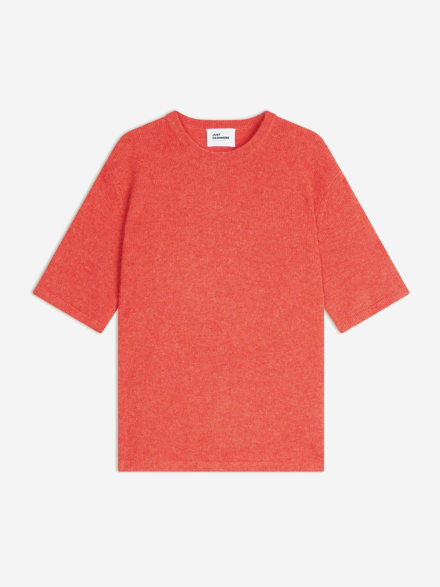 CARLA t-shirt col rond orange chiné