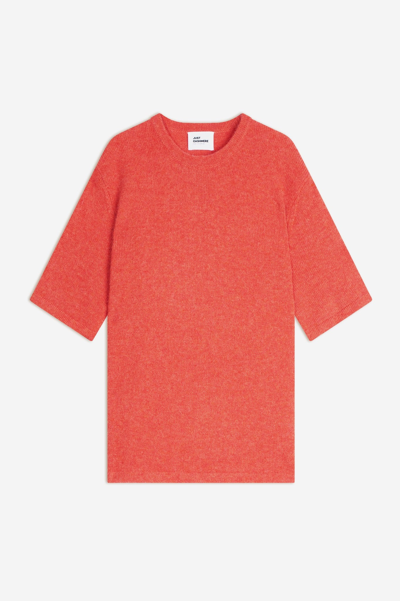 carla t-shirt col rond orange chiné