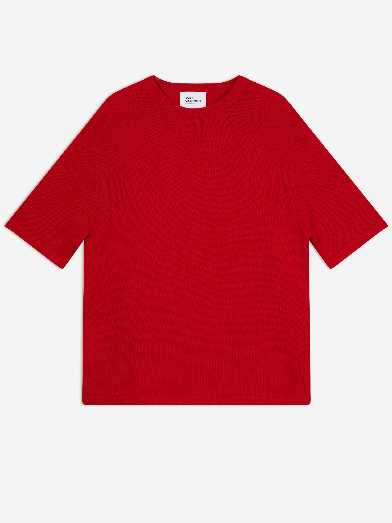 CARLA t-shirt col rond rouge
