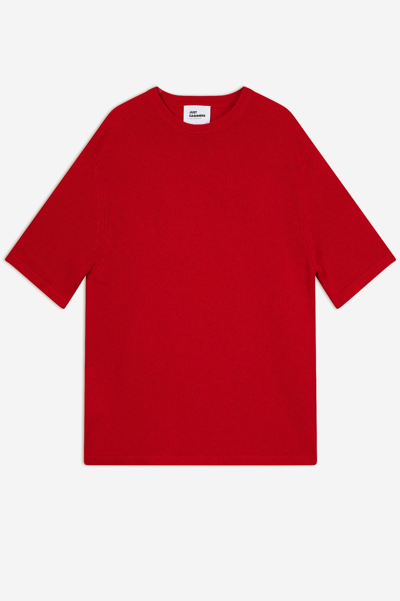 carla t-shirt col rond rouge