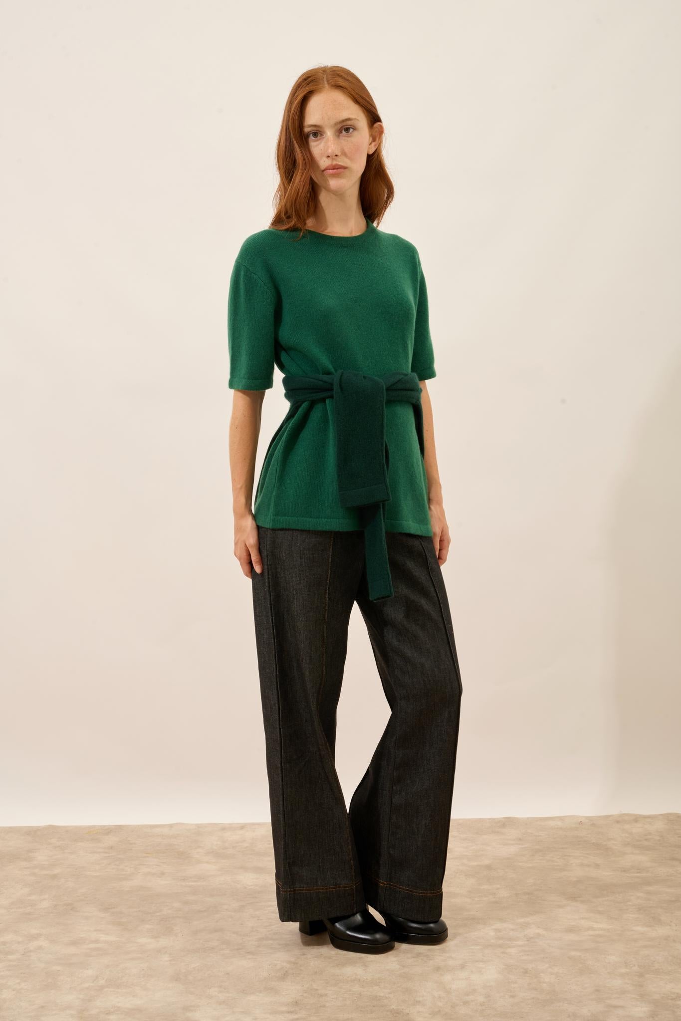 CARLA t-shirt round neck fir tree