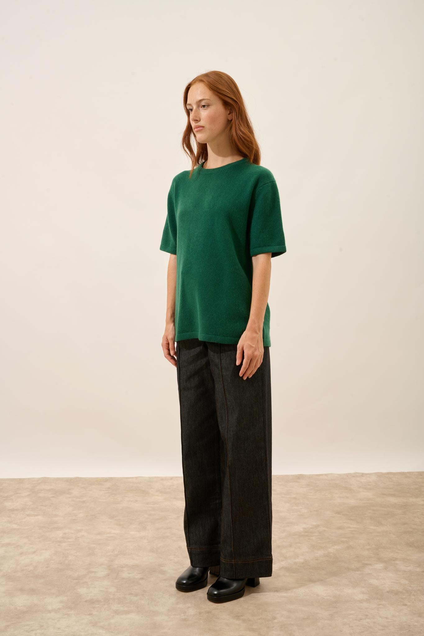 CARLA t-shirt round neck fir tree