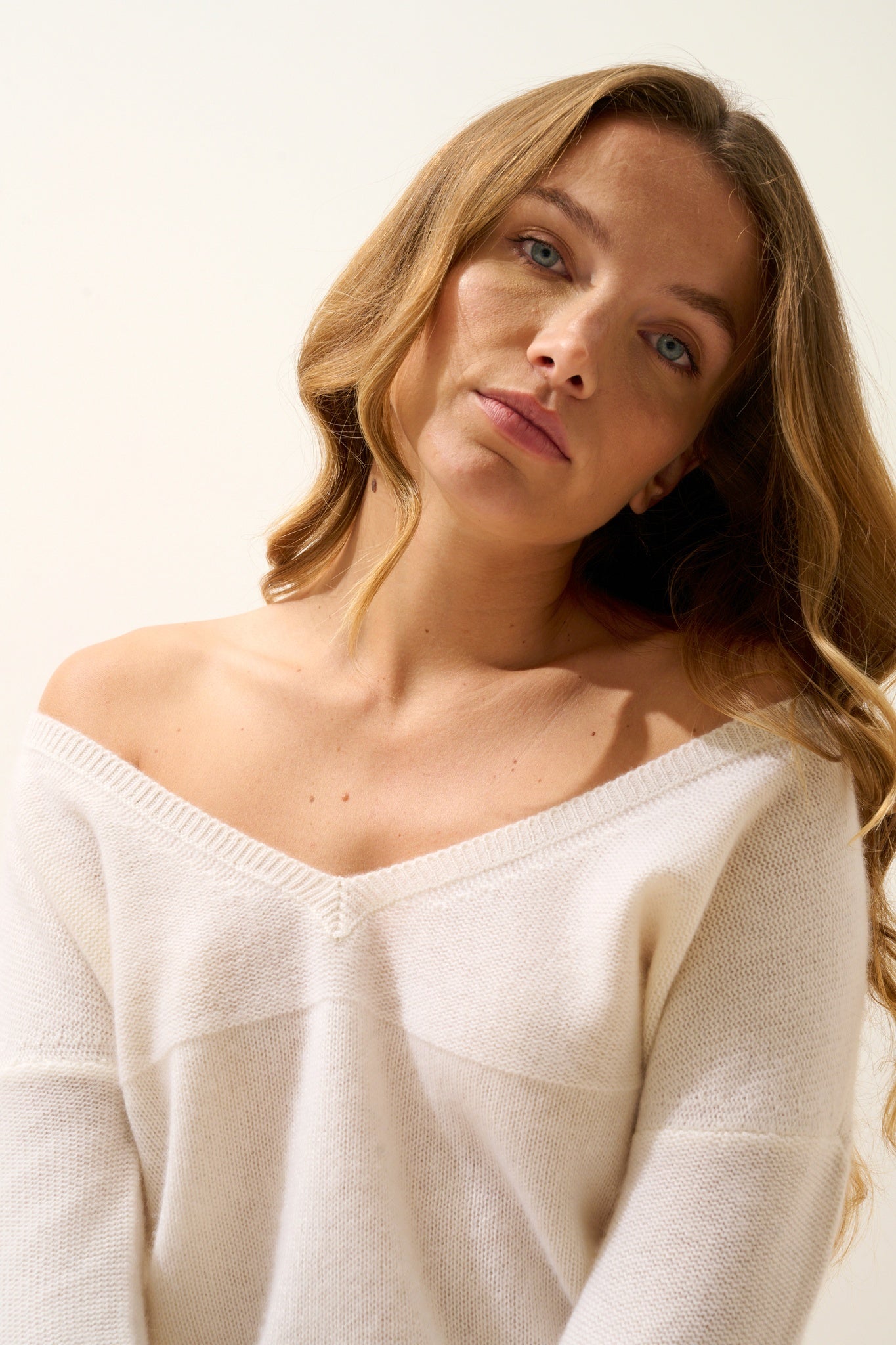 CASSIE pull col v neige