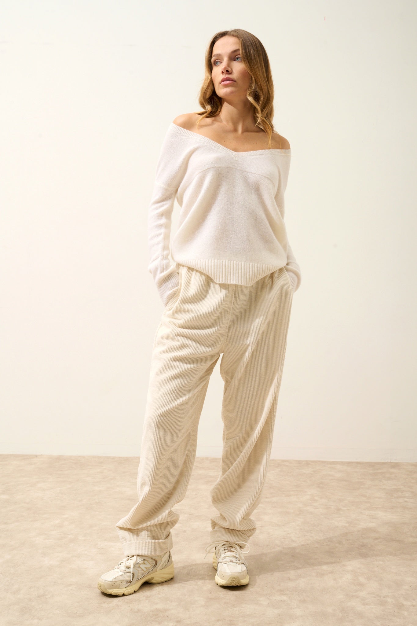 CASSIE pull col v neige