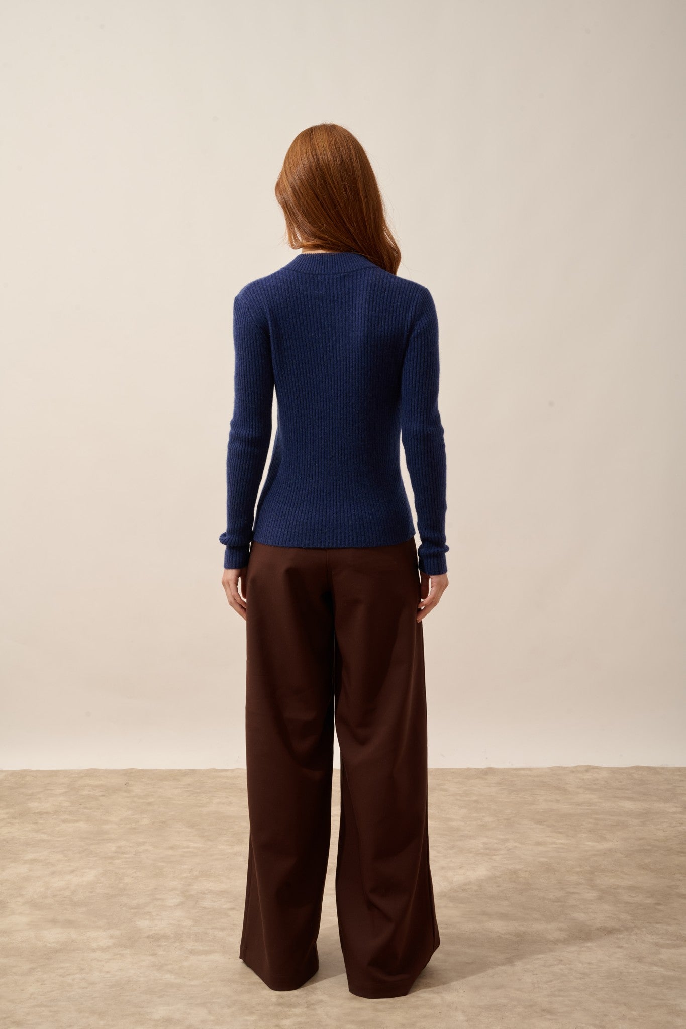 cassilda pull camionneur bi-color bleu nuit/noir