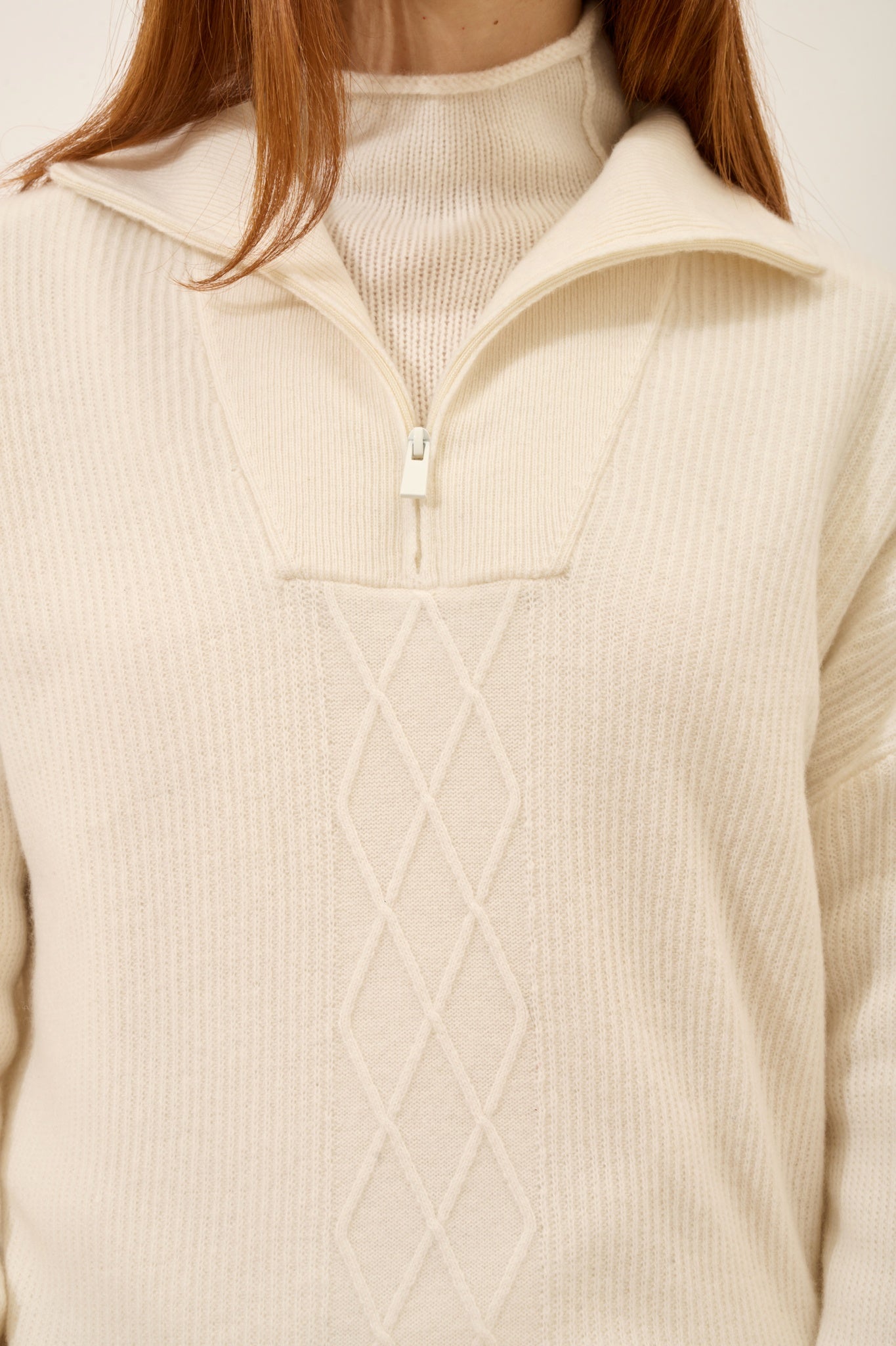 CASSIOPÉE pull camionneur ivoire