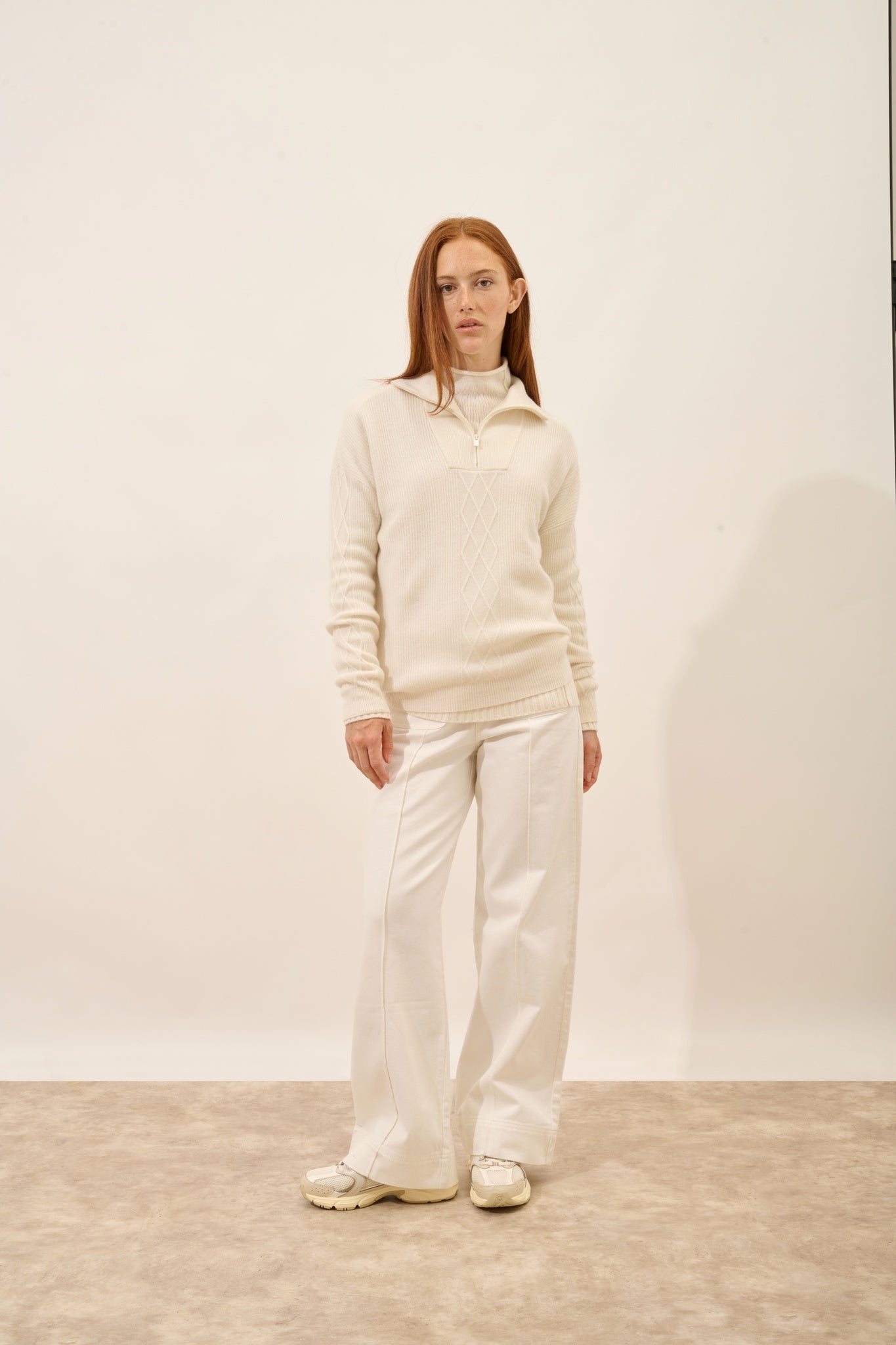 CASSIOPÉE pull camionneur ivoire