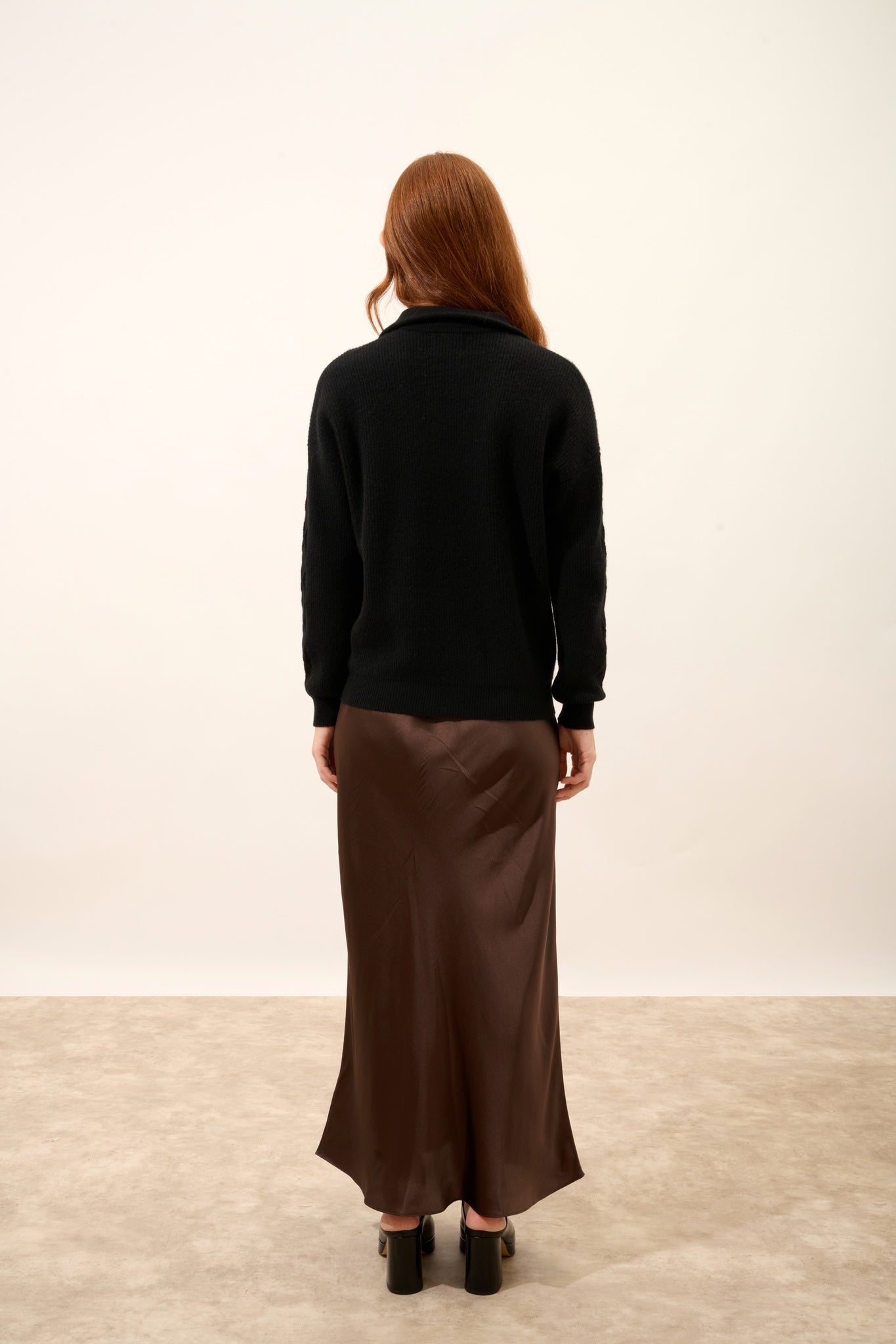 CASSIOPÉE pull camionneur noir