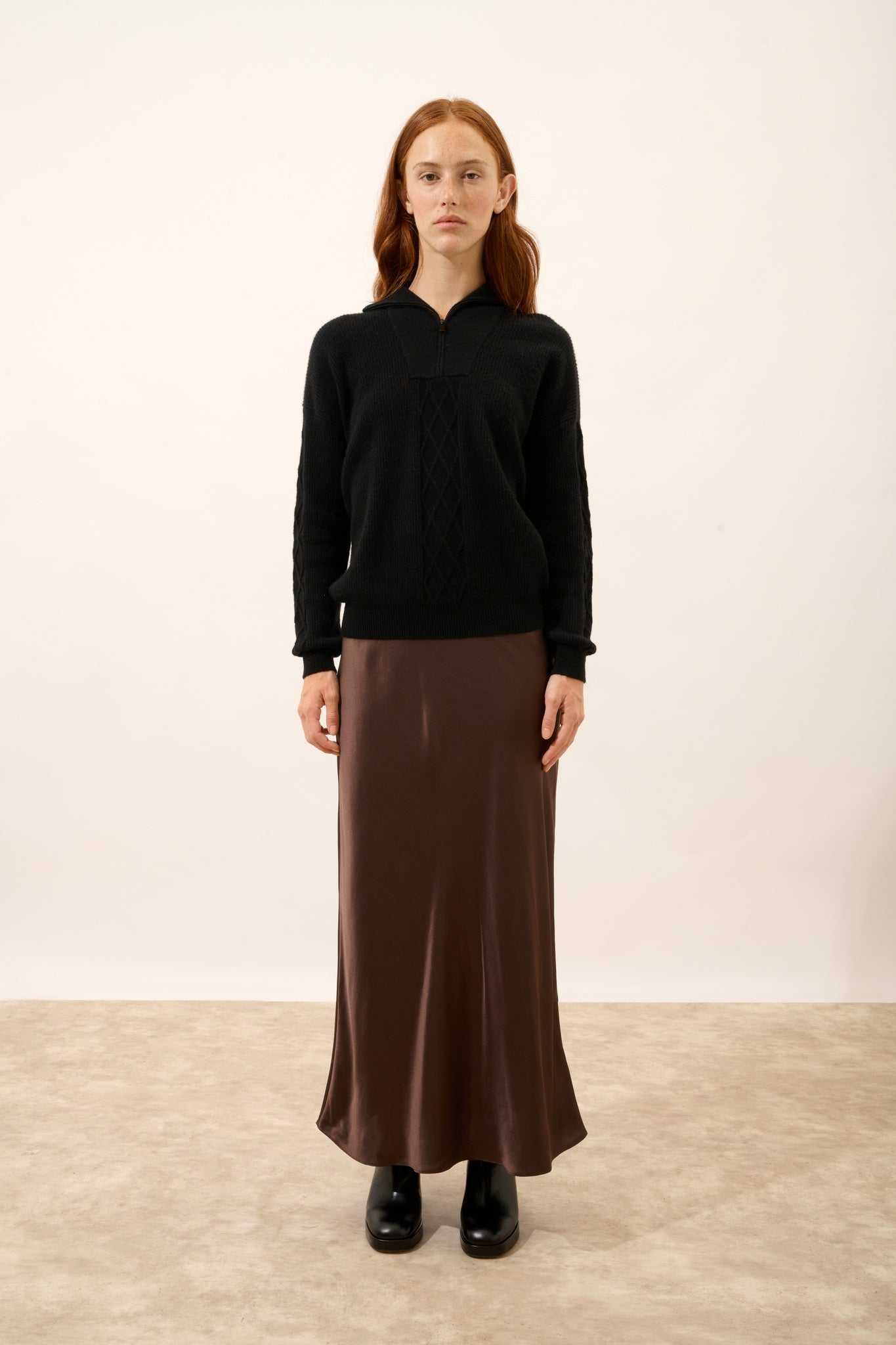 CASSIOPÉE pull camionneur noir