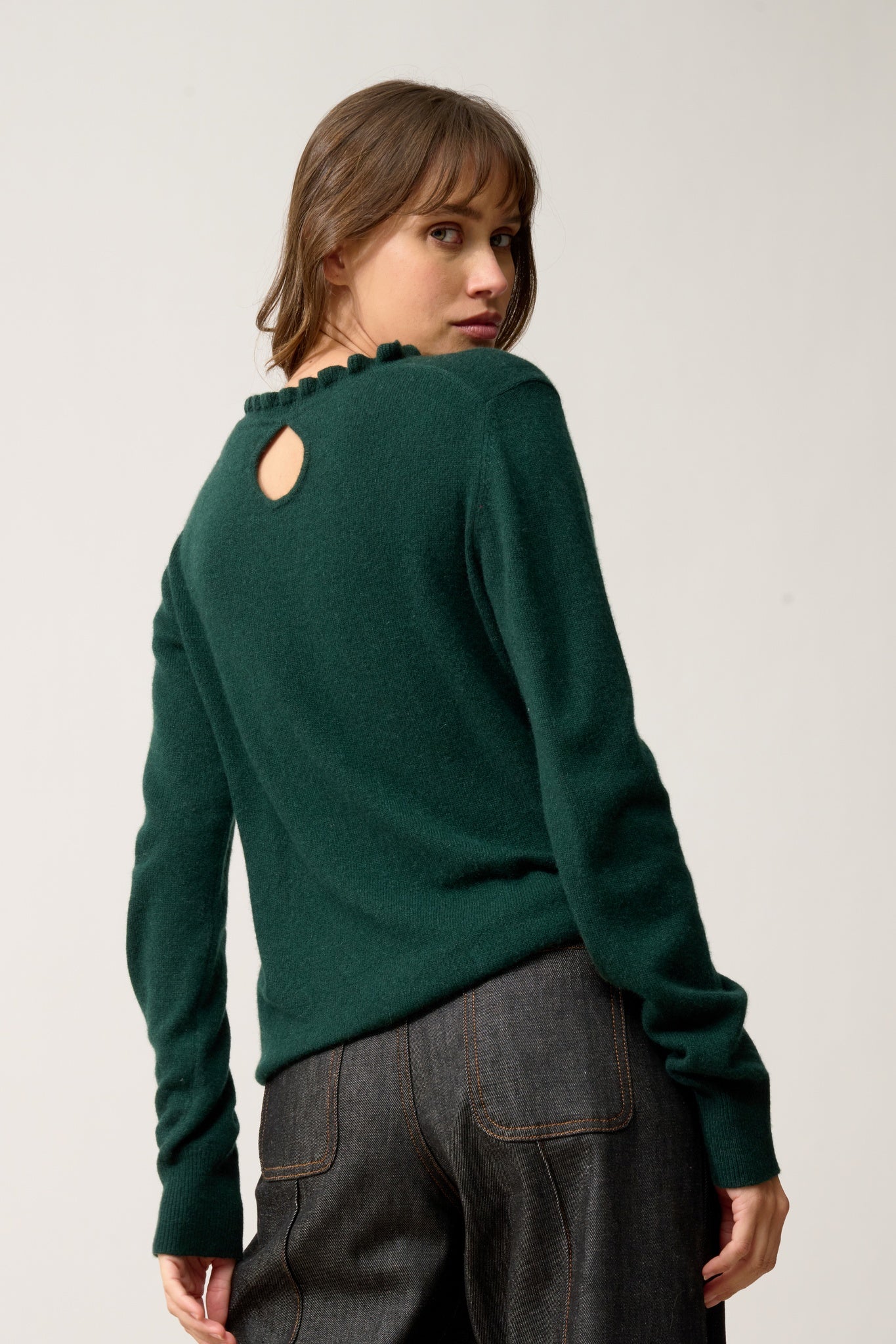 CHARLIE high neck sweater cypress