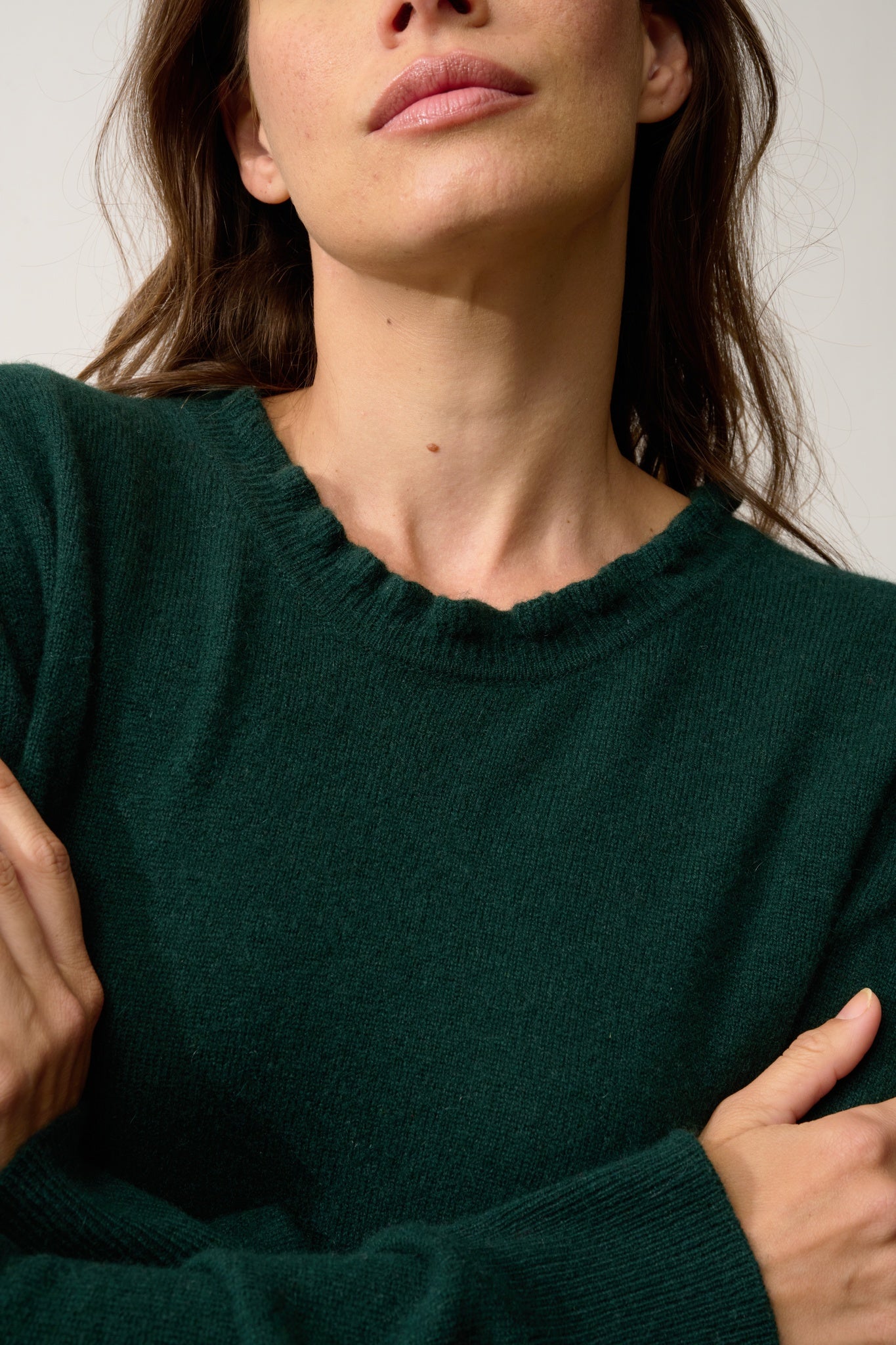 CHARLIE pull col montant cyprès