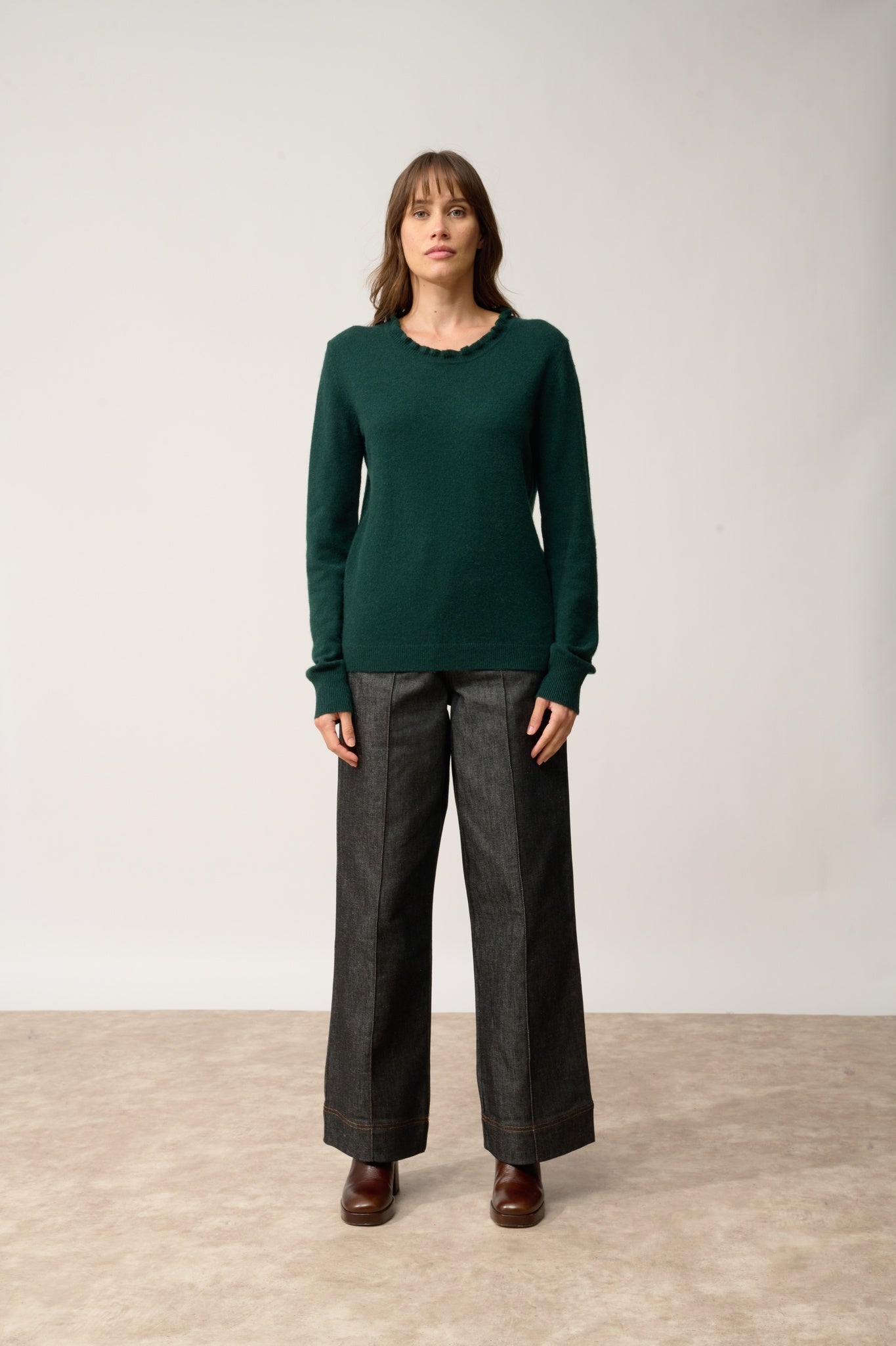 CHARLIE high neck sweater cypress