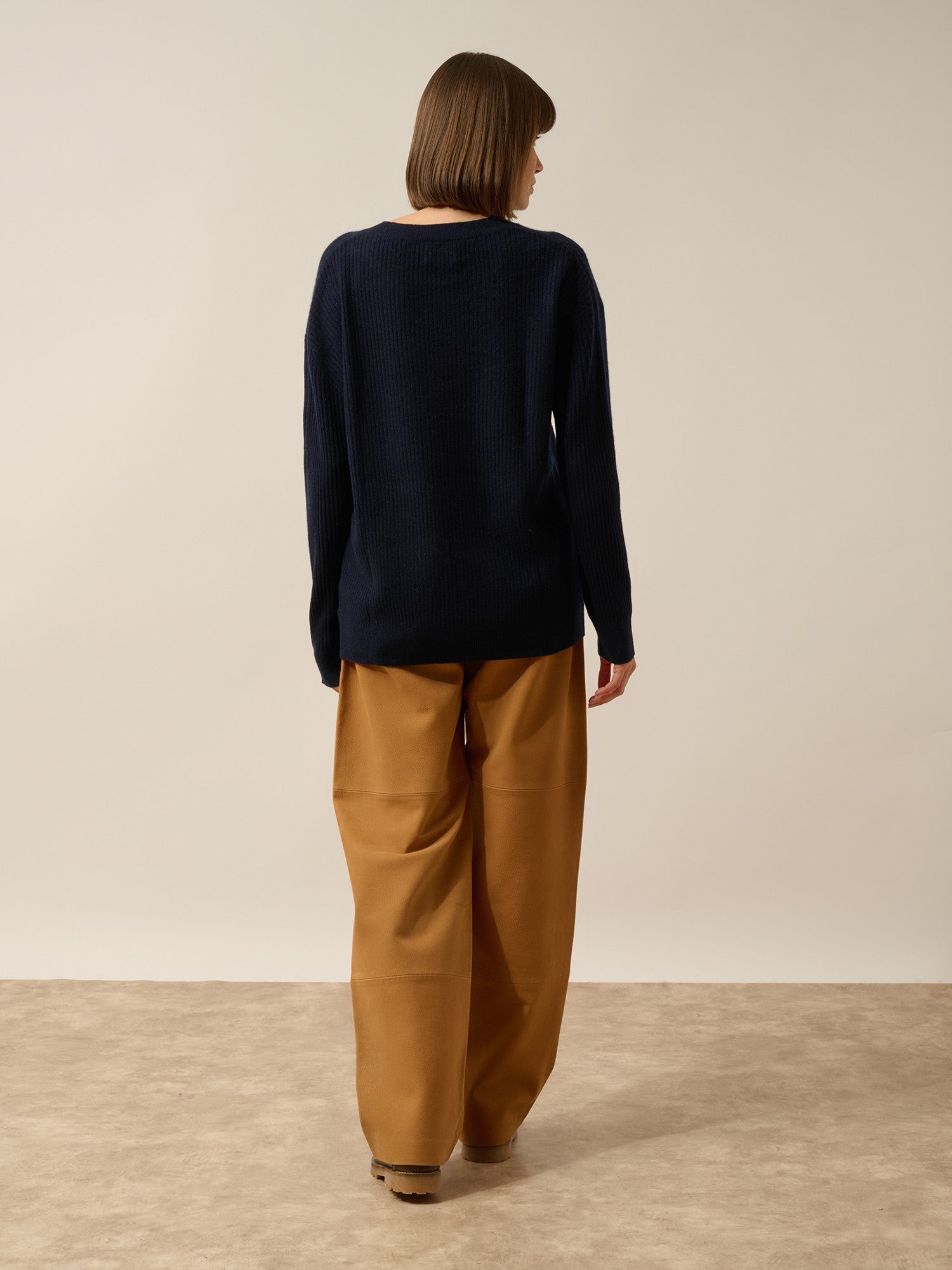 charline pull col rond navy