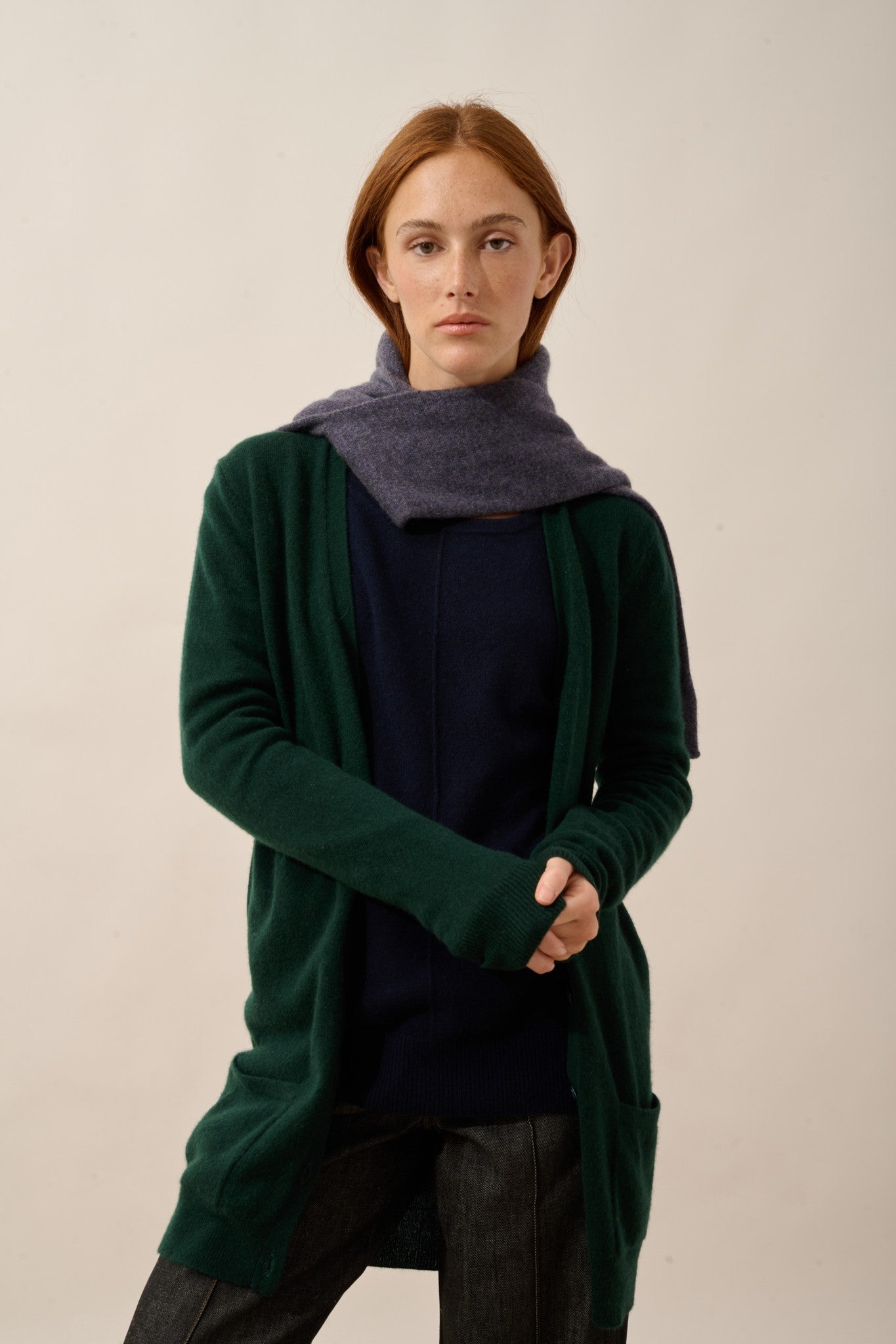 chelsea cardigan col v cyprès