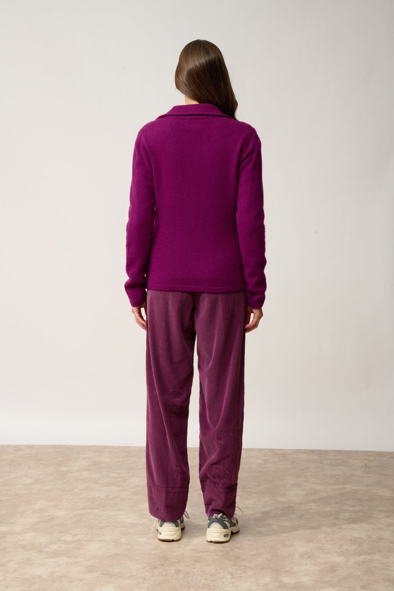 CHLOE veste col tailleur prune