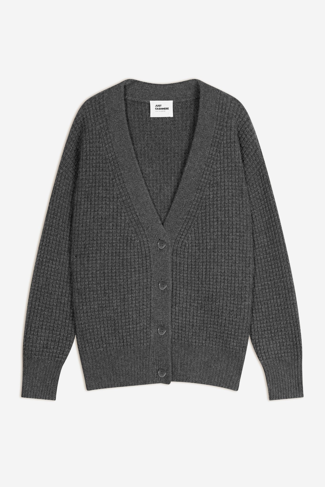 chodrak cardigan col v anthracite chiné
