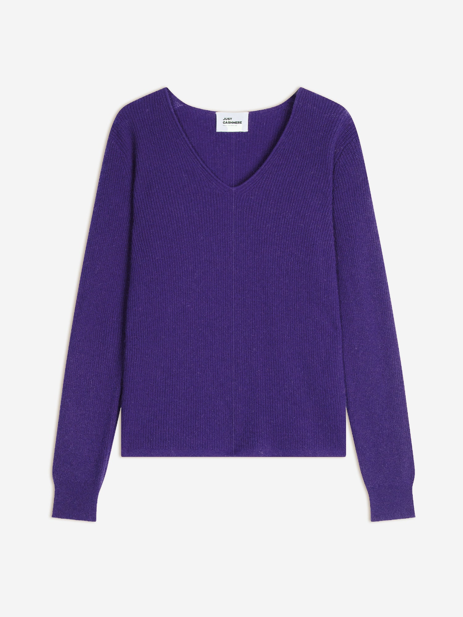CIELORA pull col v améthyste