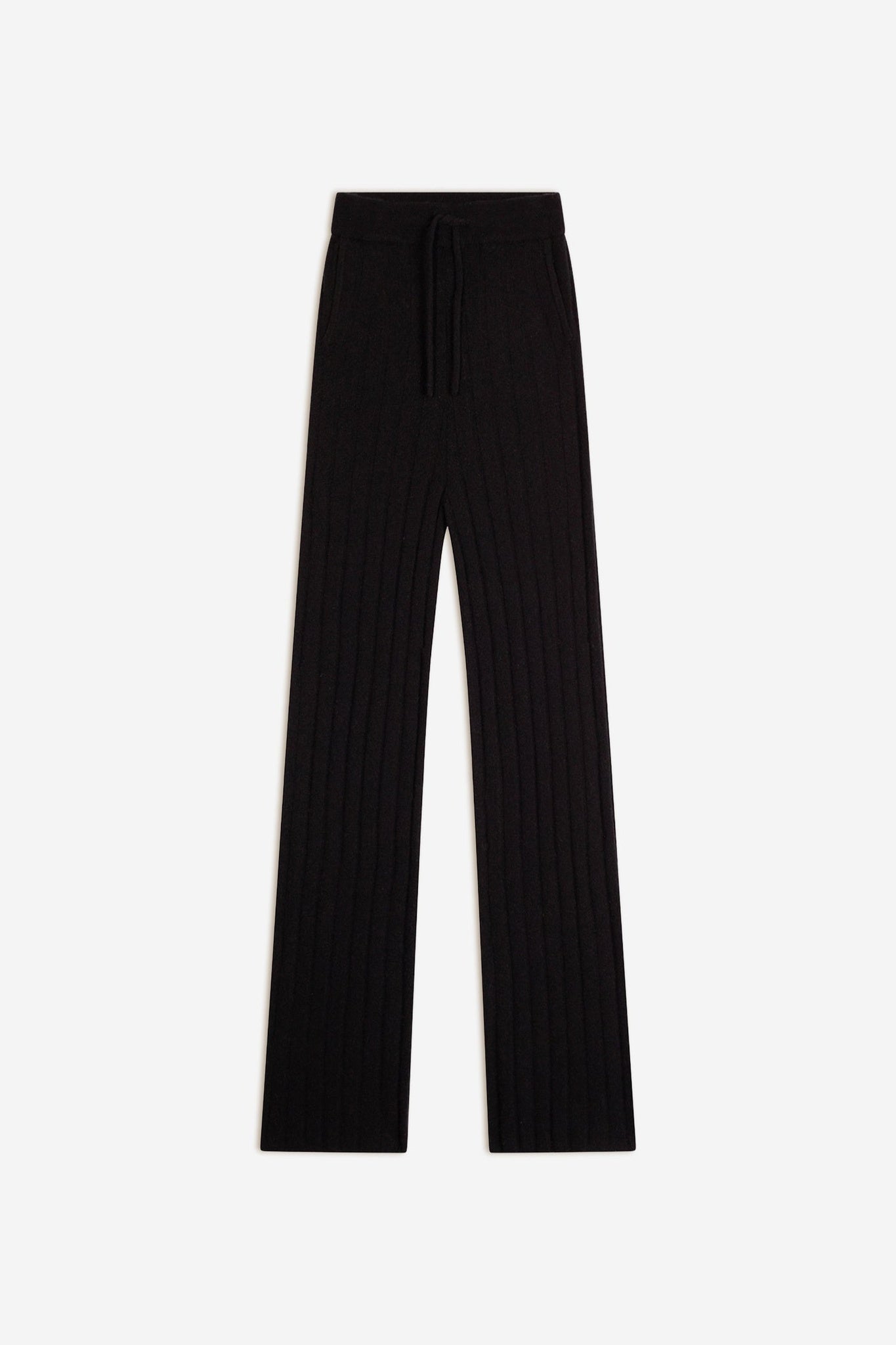 CLARISSA pantalon évasé noir