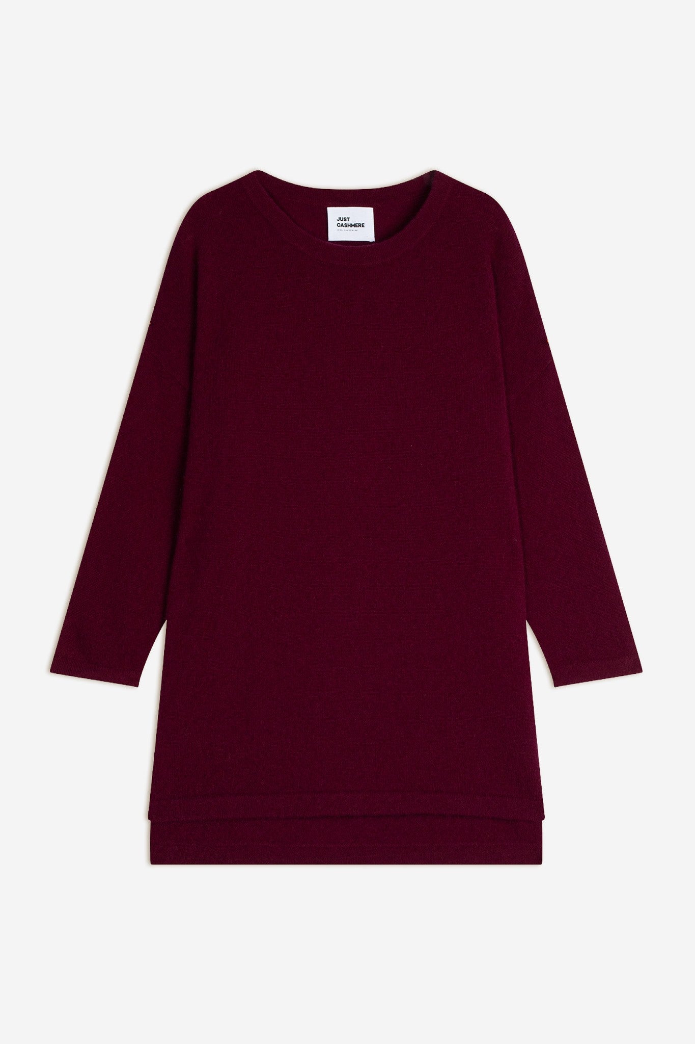 clatt pull col rond bordeaux