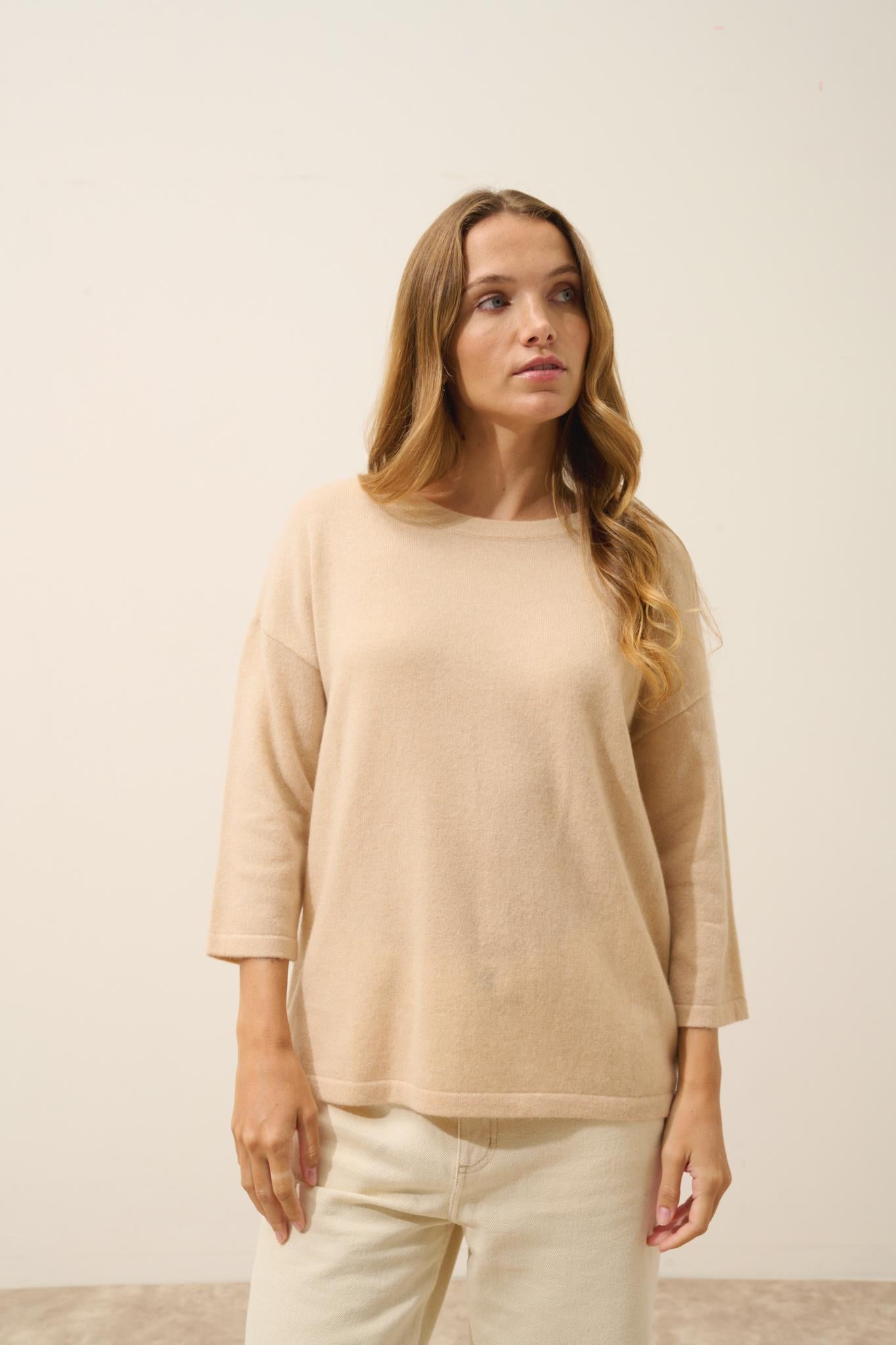 CLATT pull col rond sable