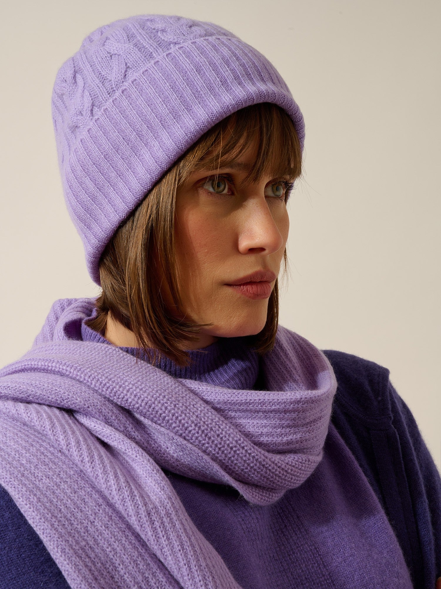 cleo bonnet 4 fils lavande