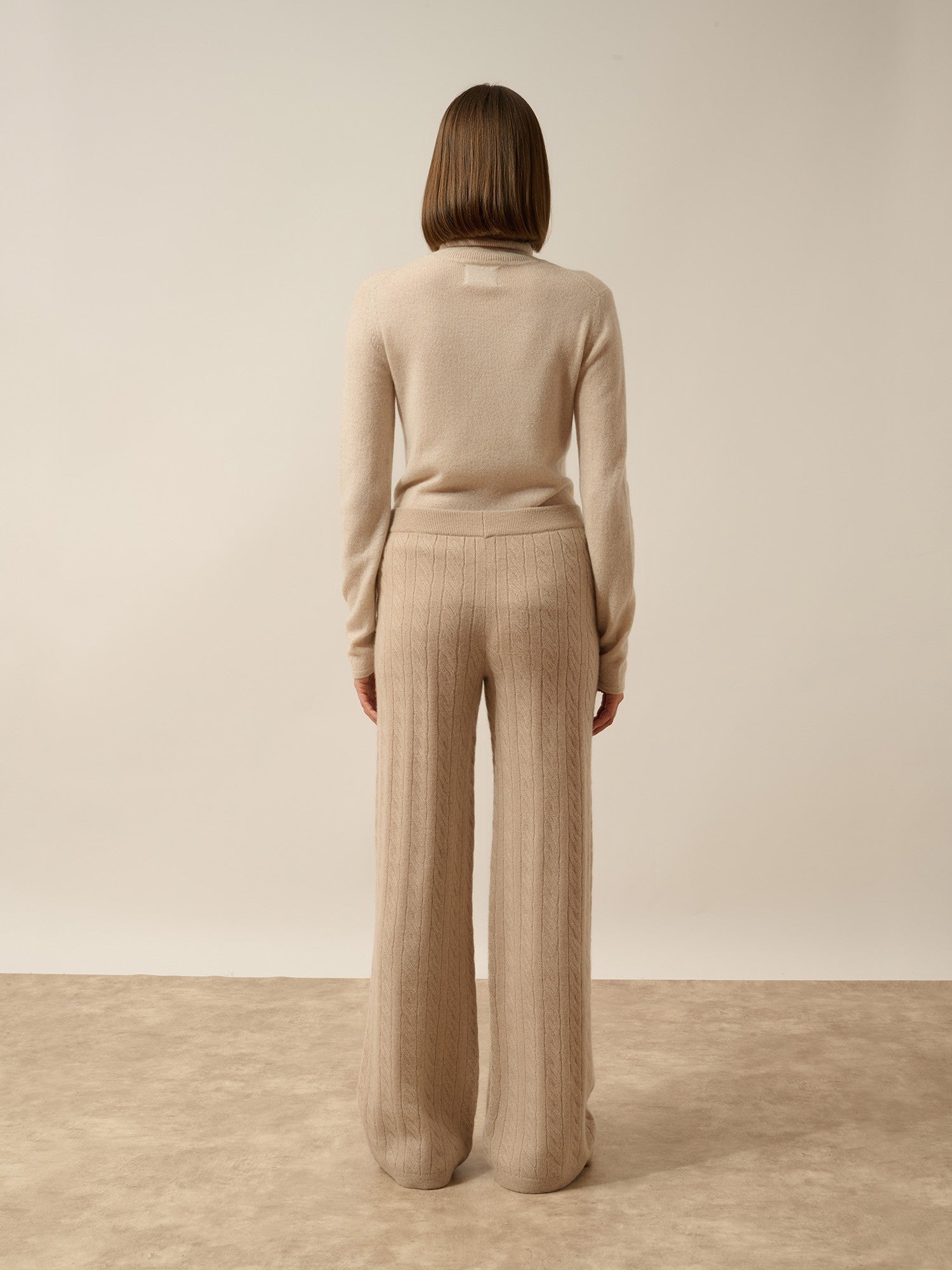 colette pantalon large 4 fils camel clair chiné