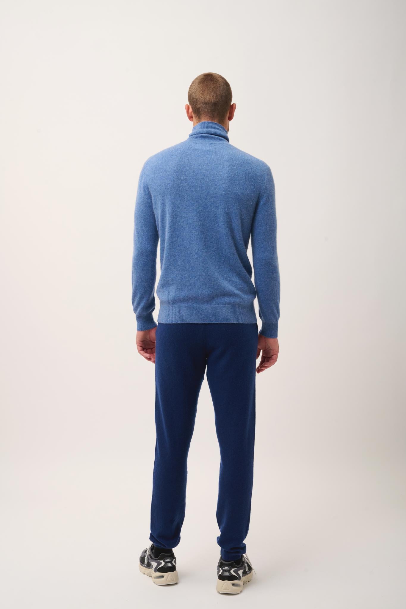 CONNOR denim blue turtleneck sweater