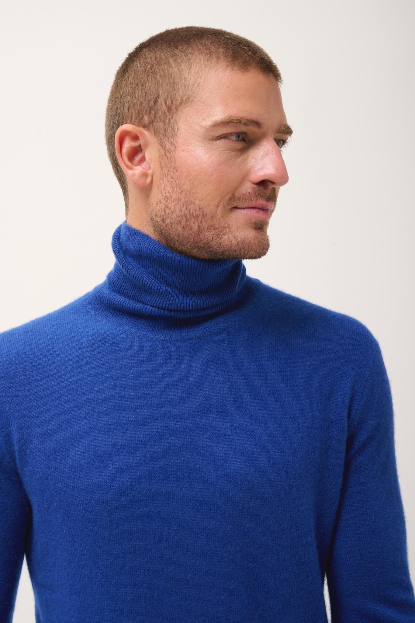 CONNOR pull col roulé outremer