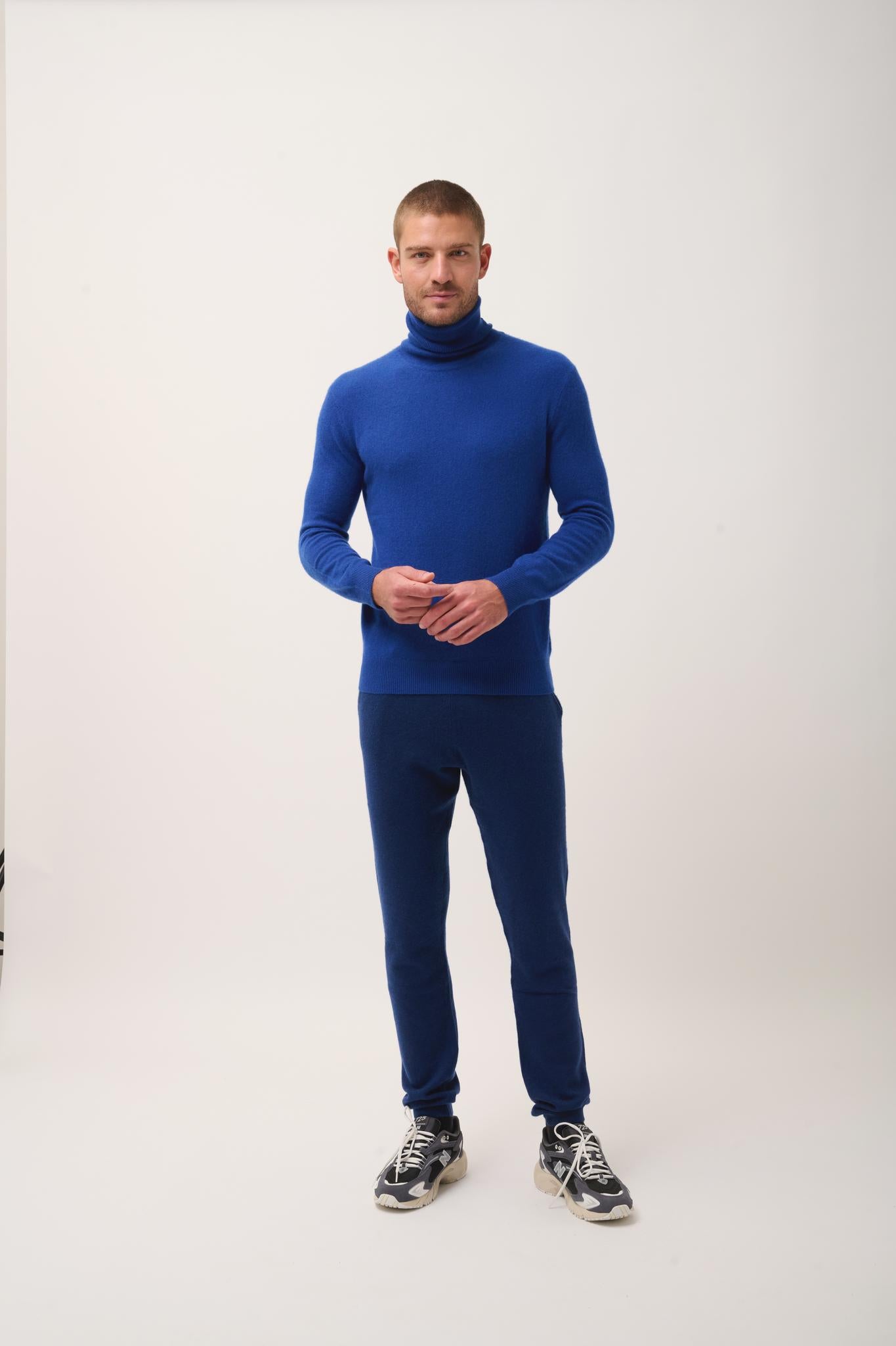 CONNOR pull col roulé outremer