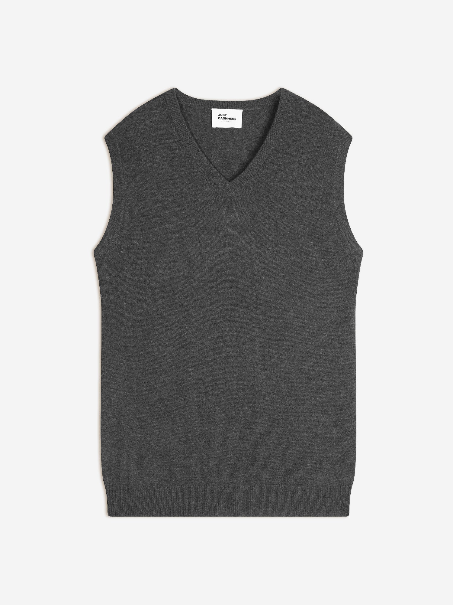 CORKI débardeur col v anthracite chiné