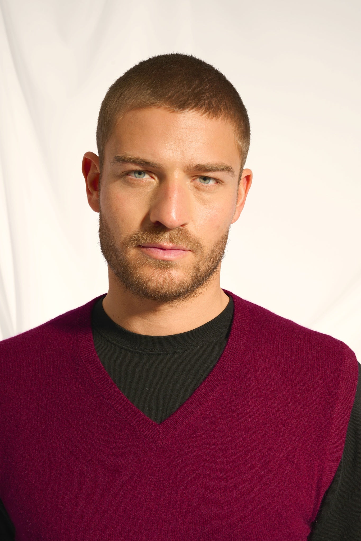 CORKI débardeur col v bordeaux