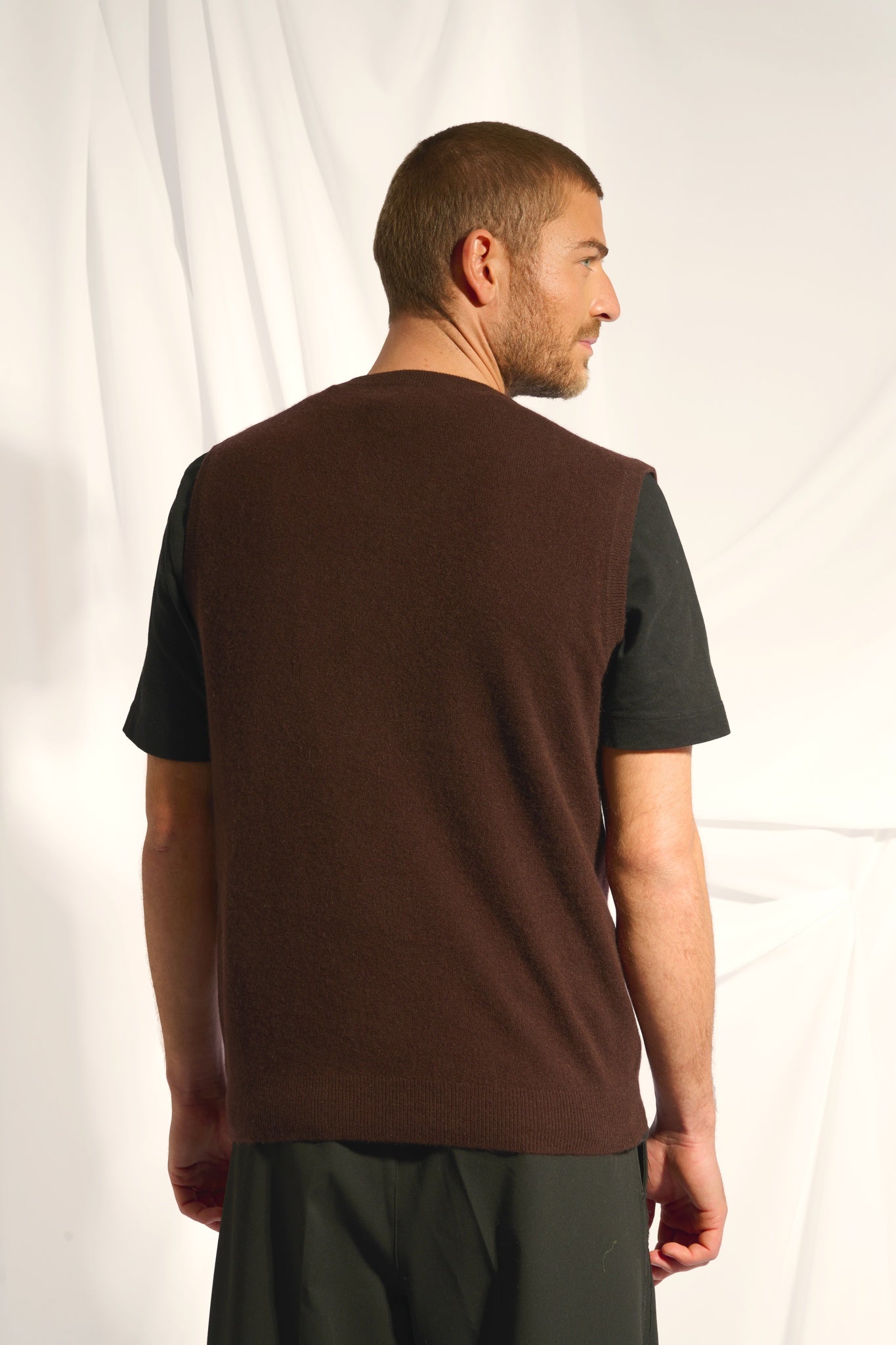 CORKI débardeur col v choco