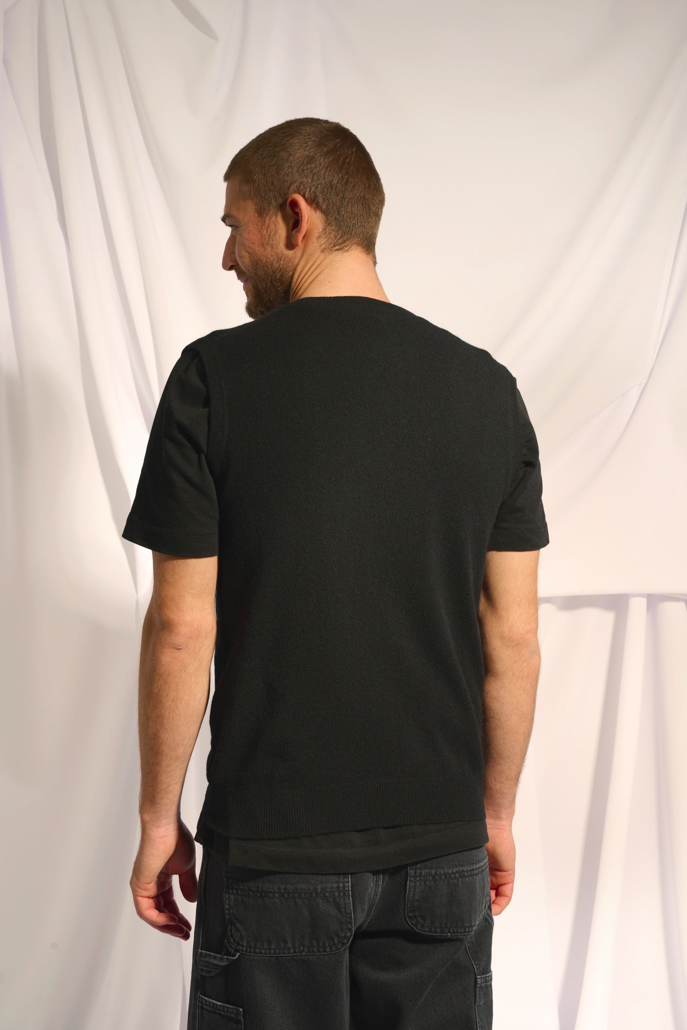 CORKI débardeur col v noir