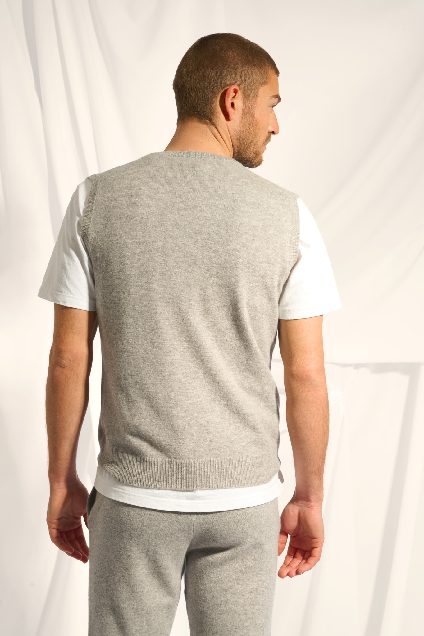 CORKI débardeur col v nuage chiné