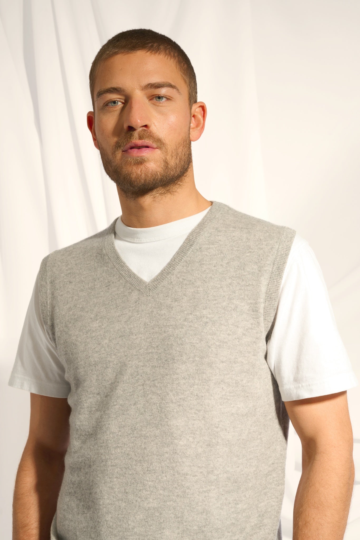 CORKI débardeur col v nuage chiné