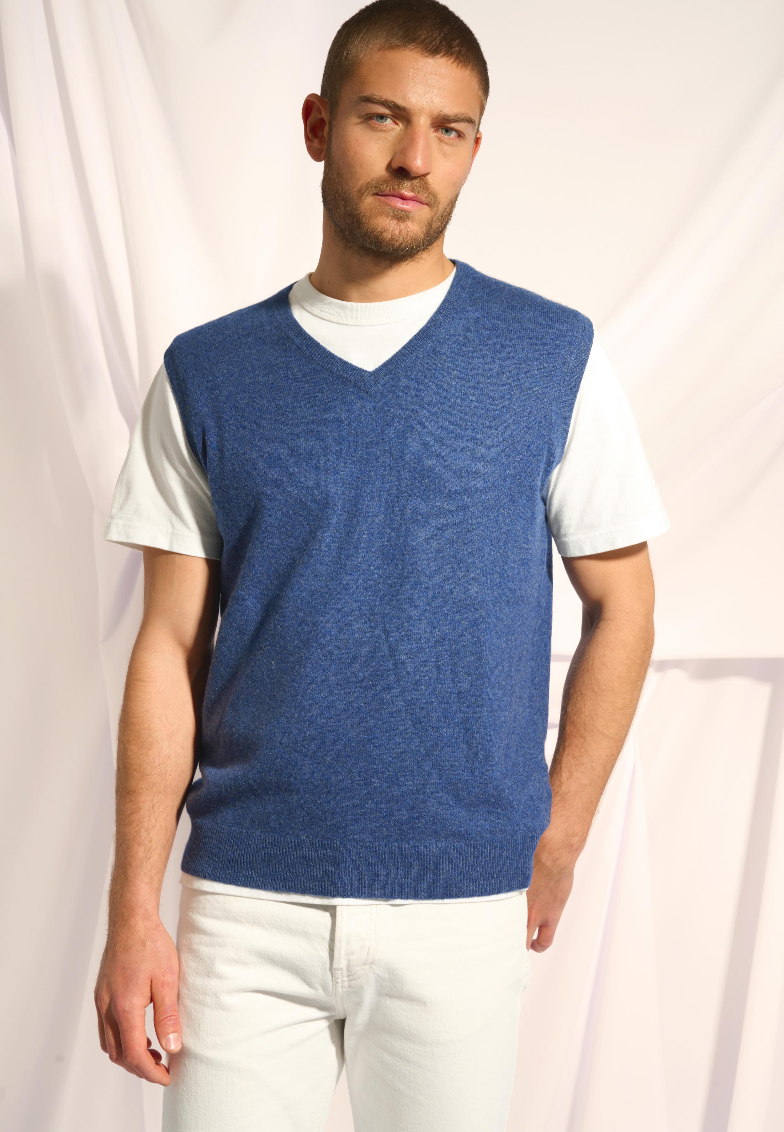 CORKI v-neck tank top ocean chiné