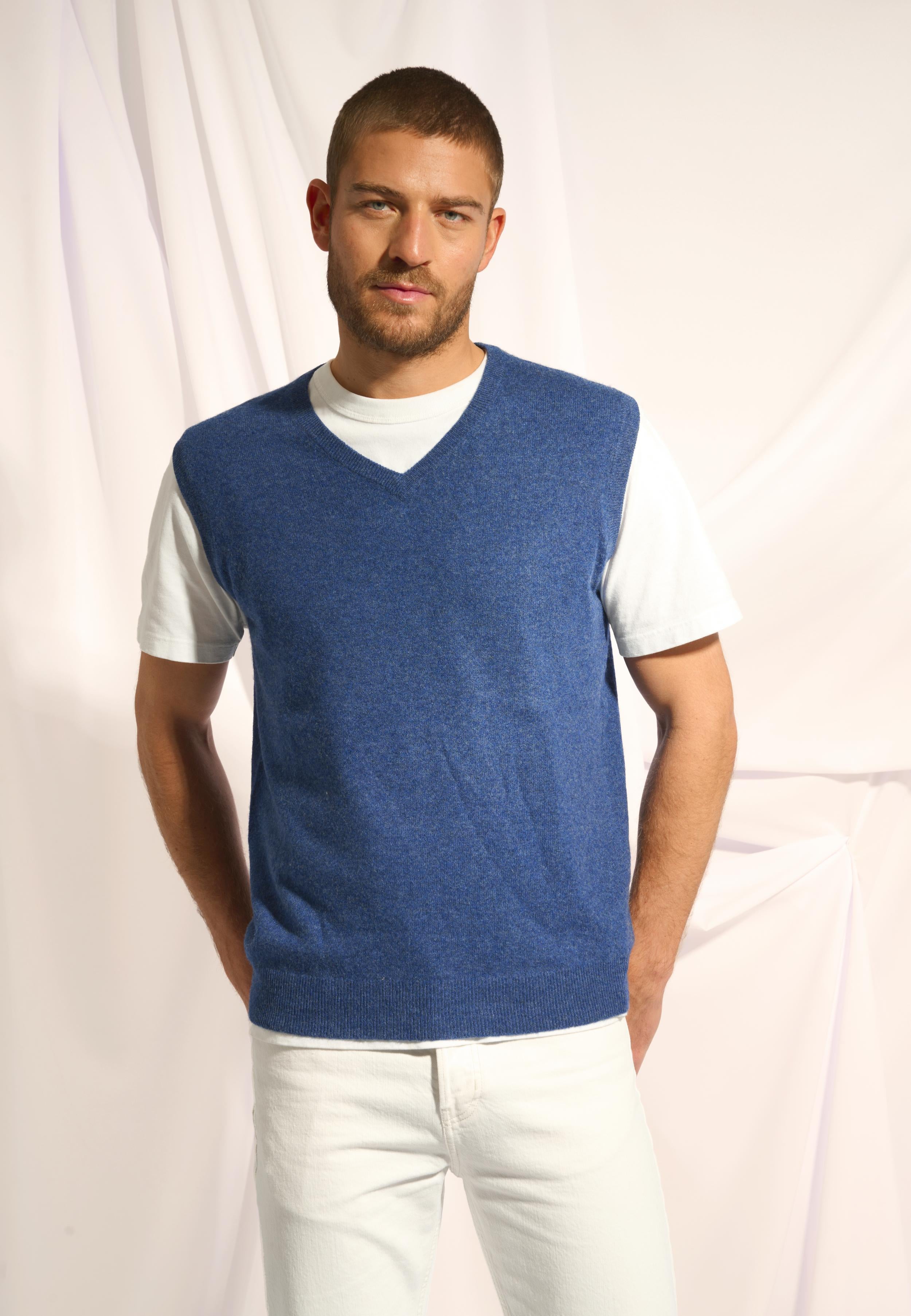 CORKI v-neck tank top ocean chiné